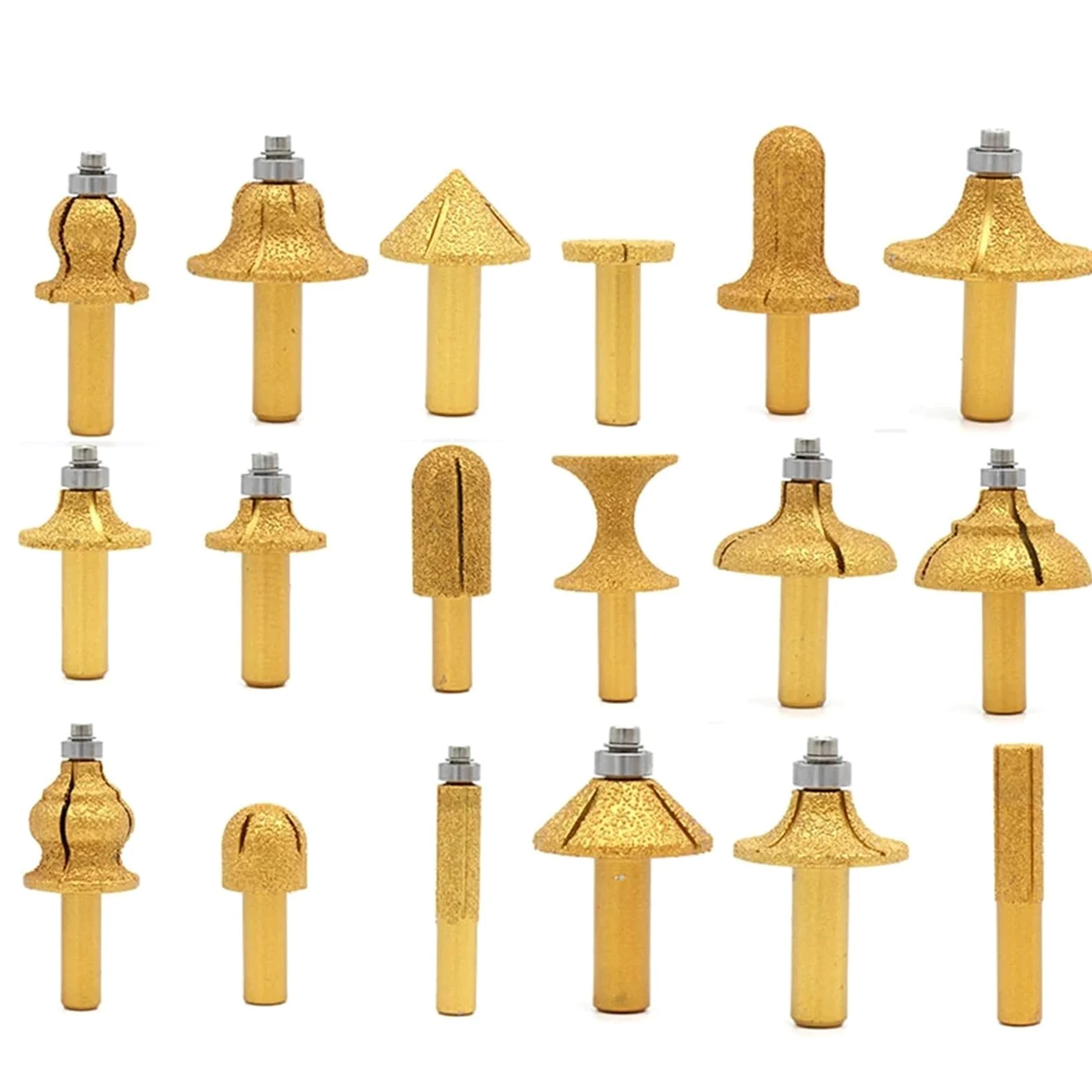 Głowica szlifierska do cięcia diamentowego, lutowania próżniowego, do ceramiki, kwarcu, kamyków, rzeźbienia w kamieniu, frezowania, 1 sztuka (L)