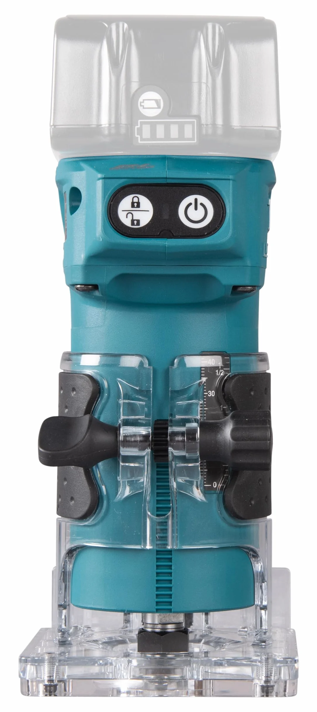 Makita DRT52Z 18V Li-ion LXT bezszczotkowy router/trymer, baterie i ładowarka nie są dołączone