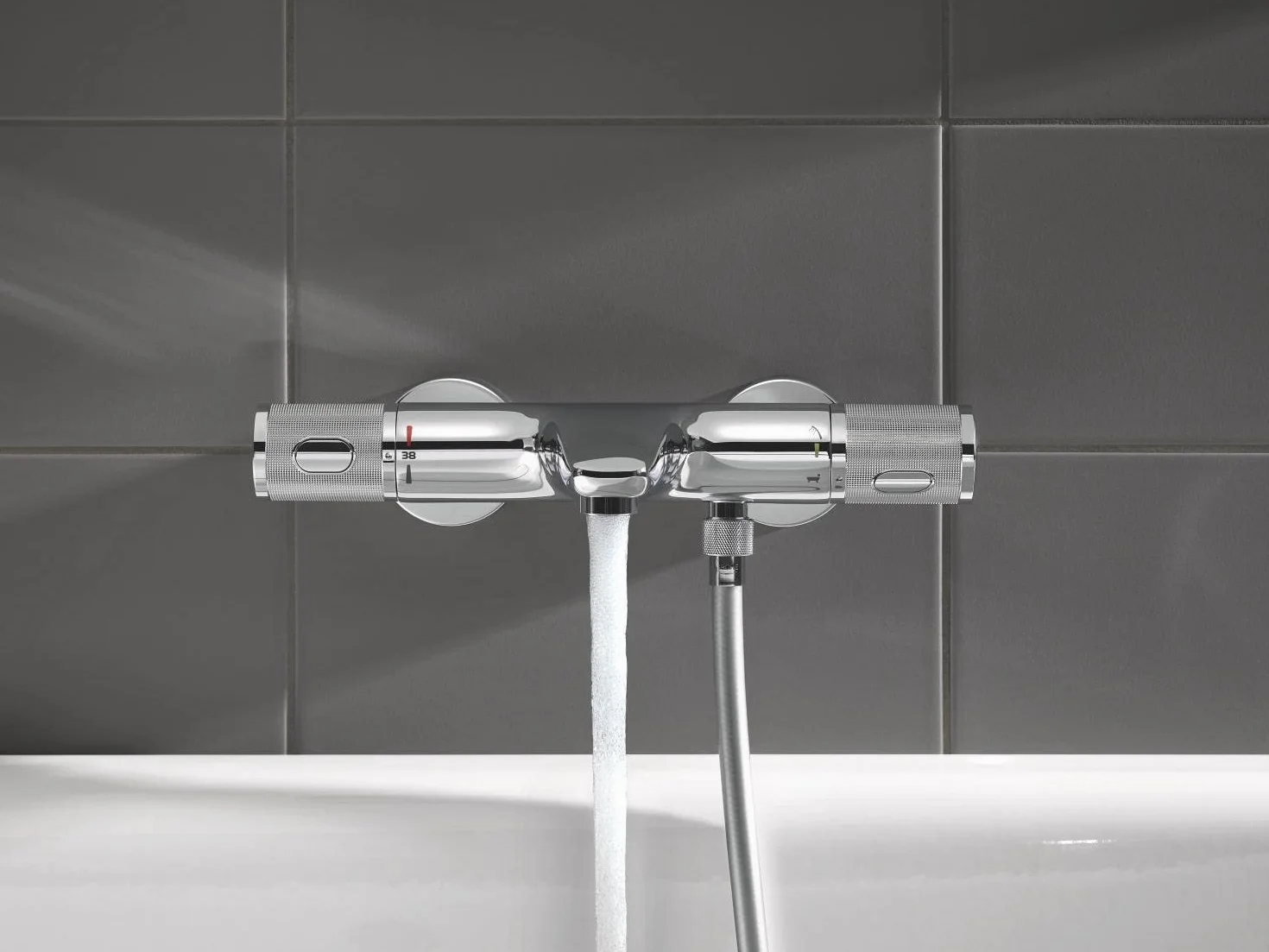 Grohe Precision Feel Bateria, Srebrny, ‎39 x 20,5 x 8 cm; 2,91 kg