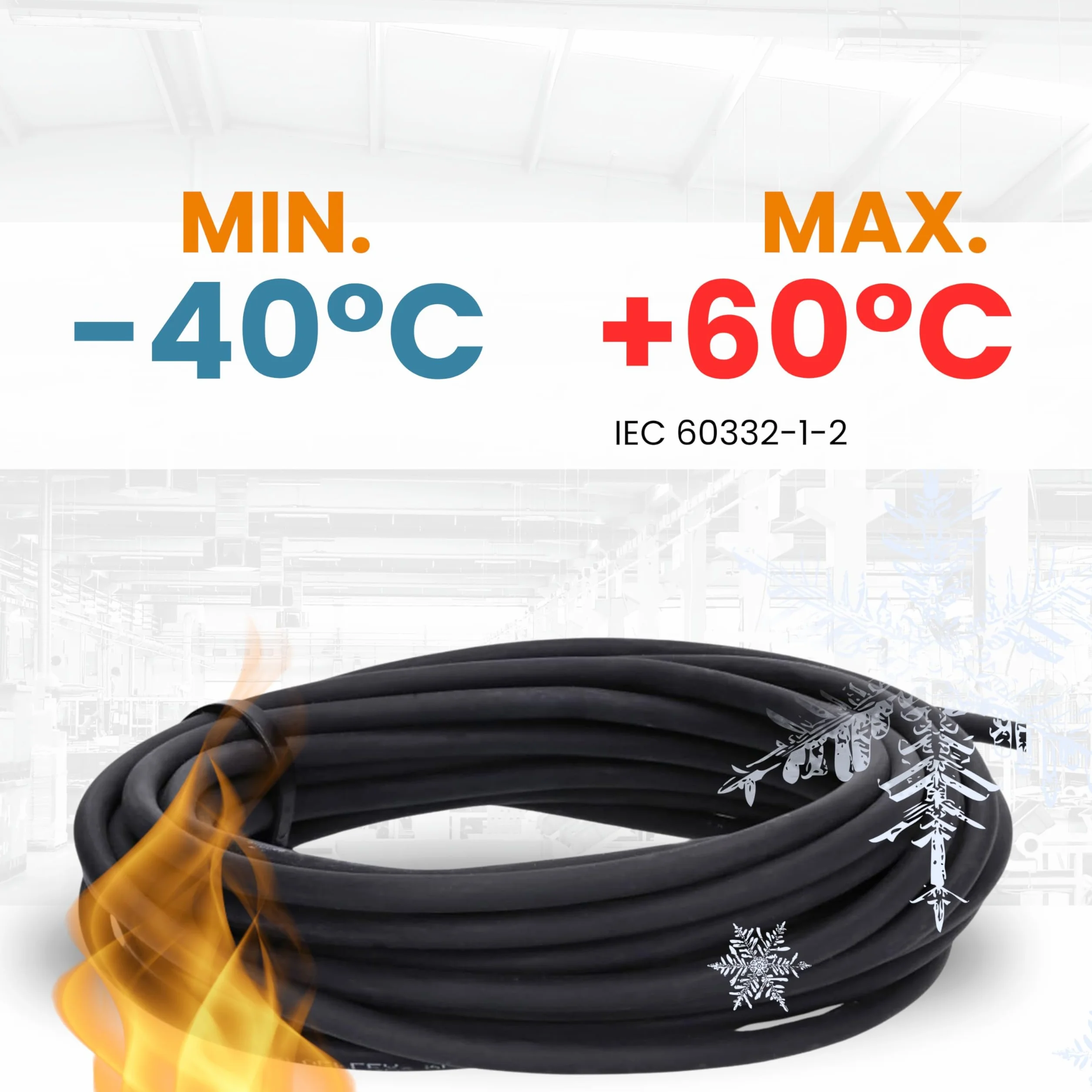 10 metrów Lapp 1600250 H05RN-F 2 x 0,75 mm² elastyczny przewód gumowy I odporny na promieniowanie UV I wytrzymały I cienki gumowy kabel bez przewodu ochronnego do urządzeń ręcznych i dekoracji