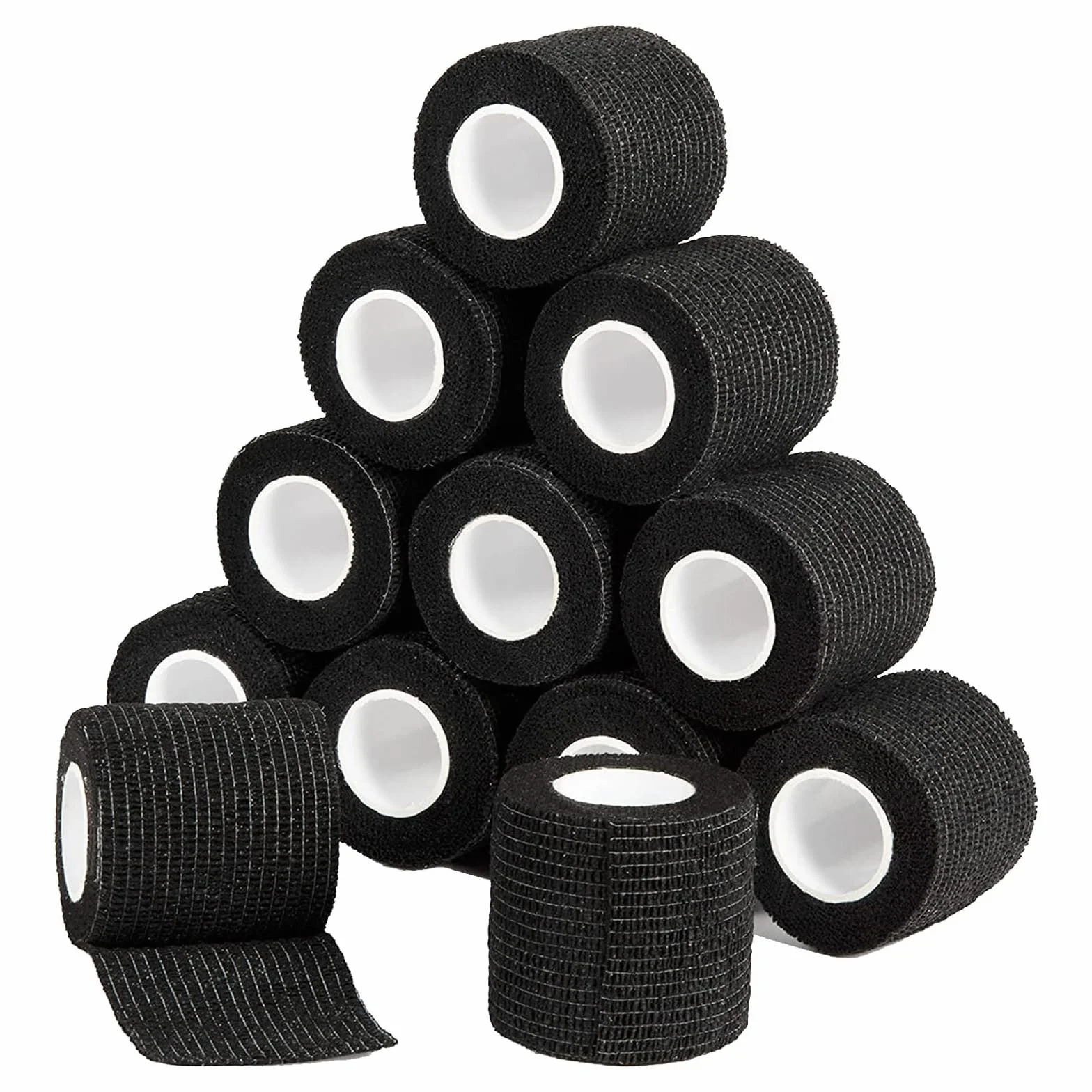 Bandaż elastyczny, samoprzylepny bandaż premium, 12 rolek samoprzylepnego opatrunku, 5 cm x 4,5 m, materiał opatrunkowy dla ludzi, koni i psów, wodoodporny bandaż mocujący