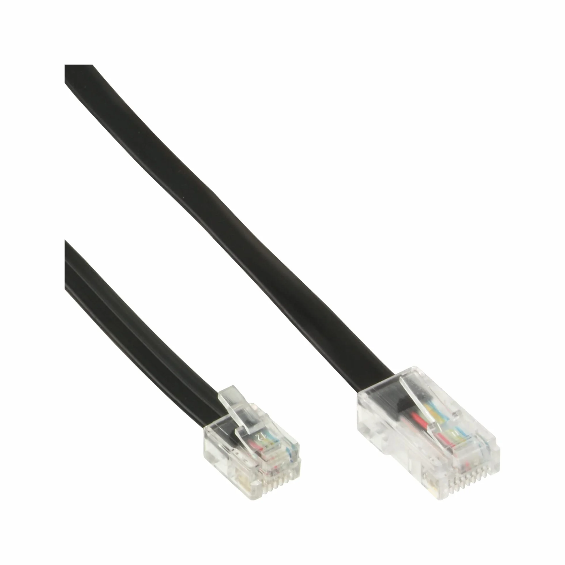 Kabel modułowy ISDN RJ45/RJ11 3m 4-żyłowy czarny InLine 18863