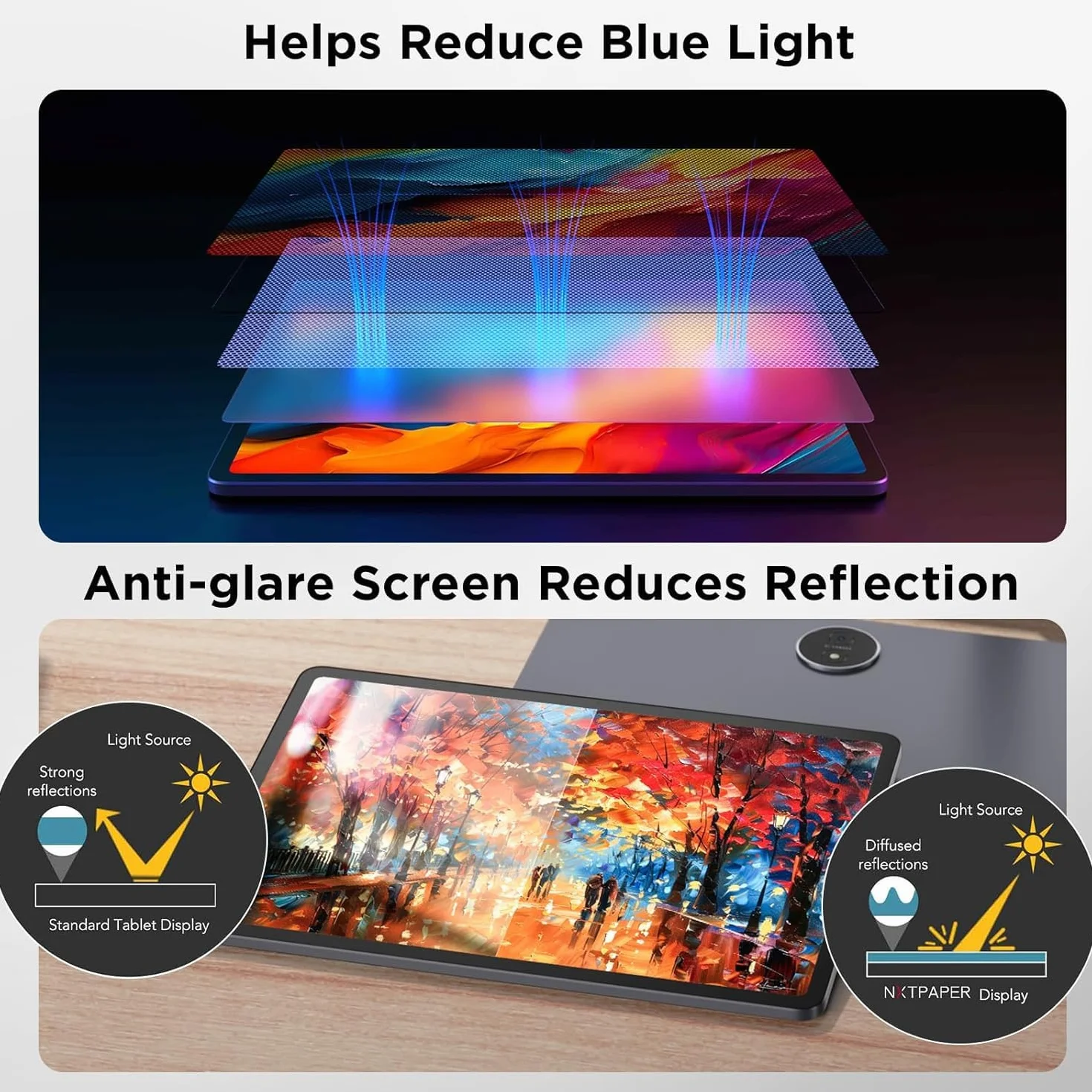 TCL NXTPAPER 14 tablet Wi-Fi 14" 16 GB RAM 256 GB ROM 10000 mAh 33 W szary