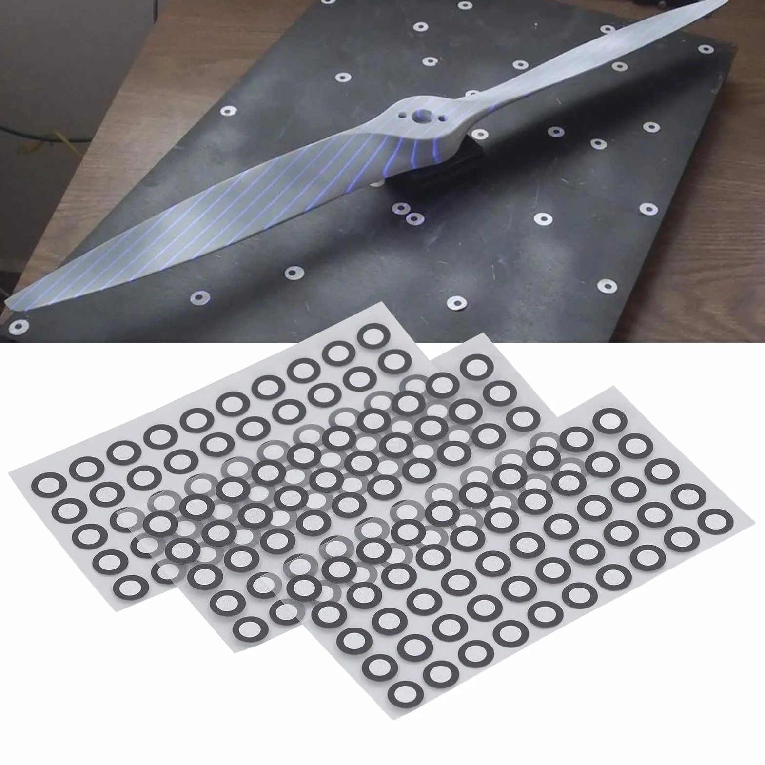 Znaczniki Odbicia Rozproszonego 3D 6,0 mm Czarny Marker do Skanowania 5 Arkuszy