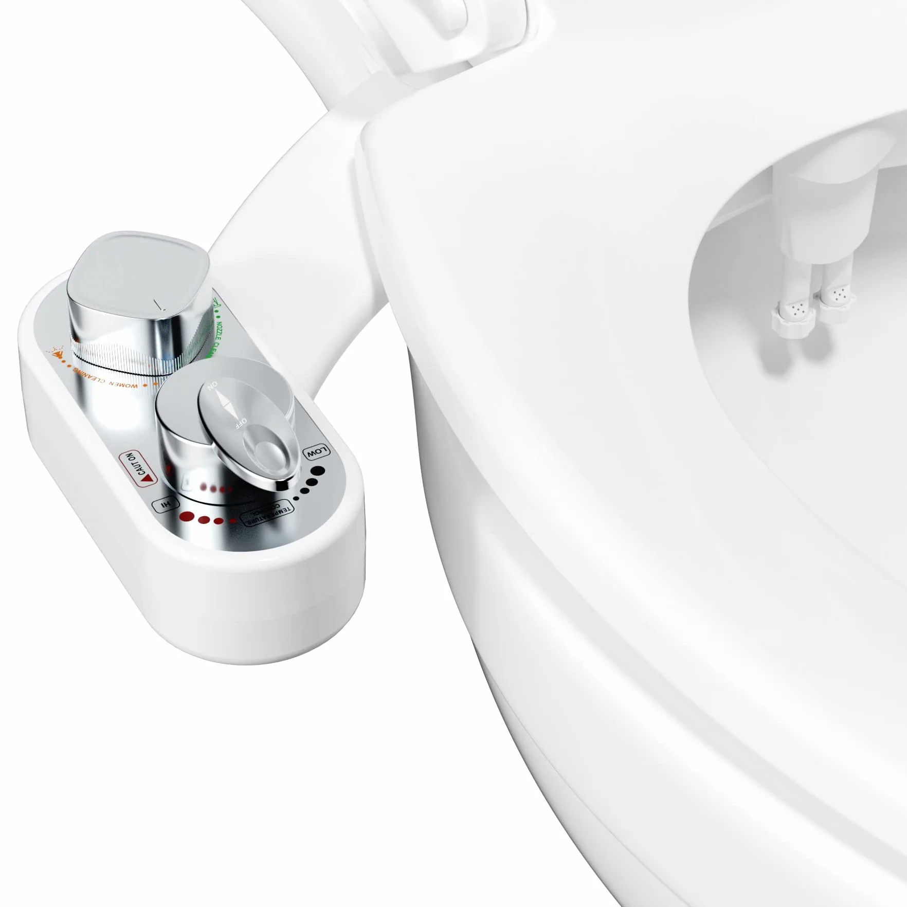 Hibben Bidet toaletowy zimna gorąca woda samoczyszczącymi dyszami regulowany strumień