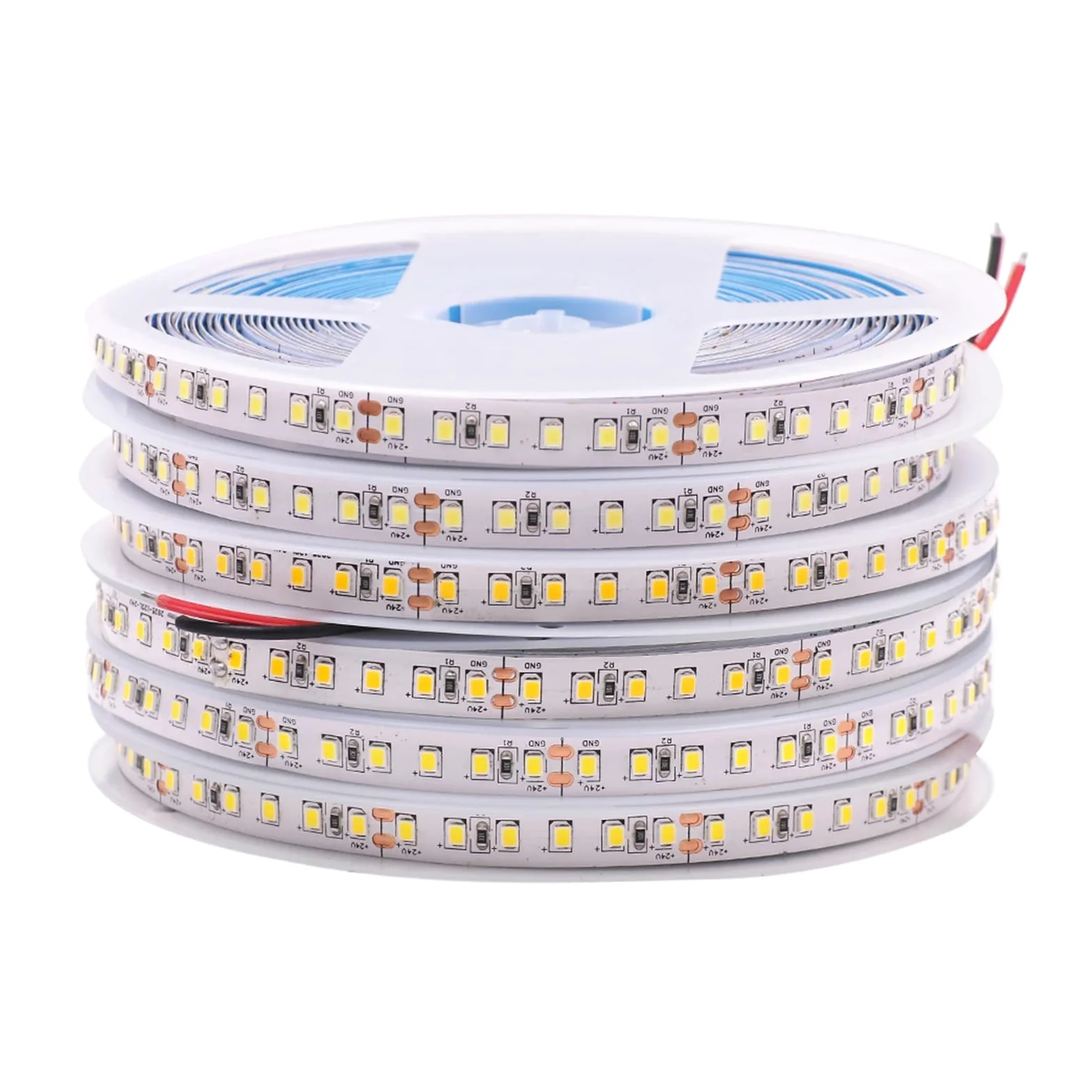 12V 24V 2835 Taśma LED 5 m 10 m 15 m 20 m taśma świetlna wstążka 60/120 LED naturalna biel/ciepła biel/zimna biel wystrój domu (kolor: DC 12 V, rozmiar: ciepła biel 60LED_10M)