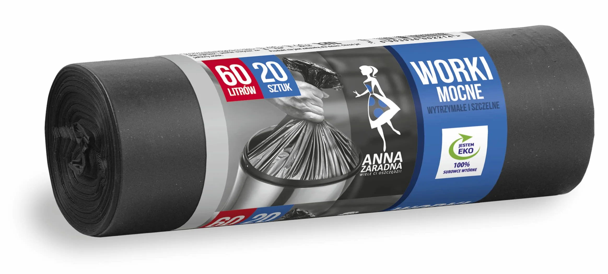 Anna Zaradna Worki na śmieci MOCNE 60L 20szt