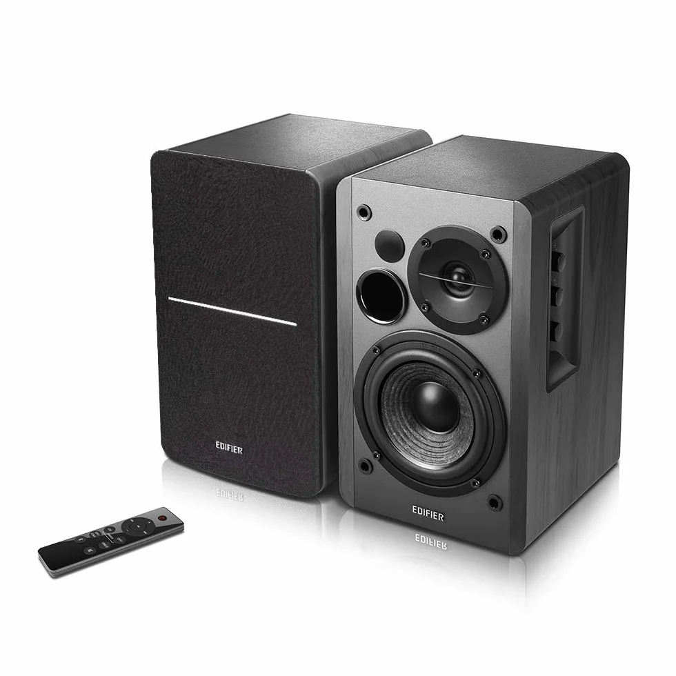 Edifier R1280DBs głośnik regałowy Active Bluetooth - wejście optyczne - dyfuzor monitor studyjny bezprzewodowy 2.0-42 W RMS z subwooferem Line Out - czarny