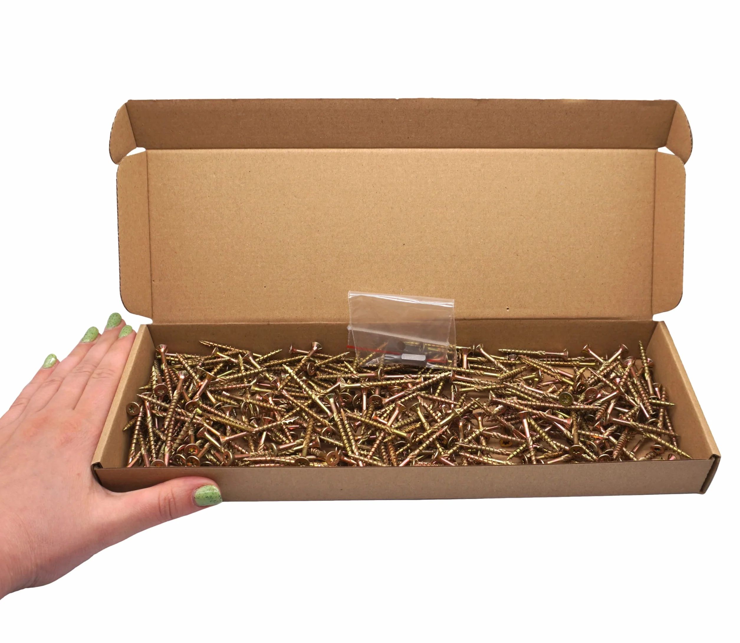 SKIR'CO (opakowanie 300 szt.) uniwersalne śruby do drewna ocynkowanej 4,0 x 45 mm, żółte śruby do drewna, łeb stożkowy, łeb torx, typ 17, śruby do płyt wiórowych (300, 4,0 x 45 mm)