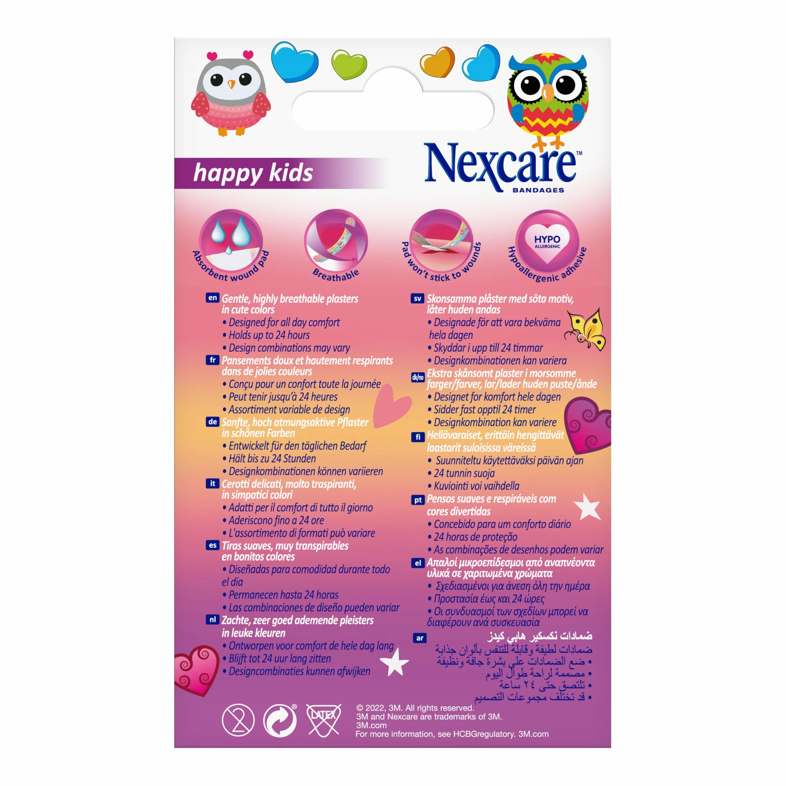 Nexcare Happy Kids Magic Różne paski, 20 sztuk