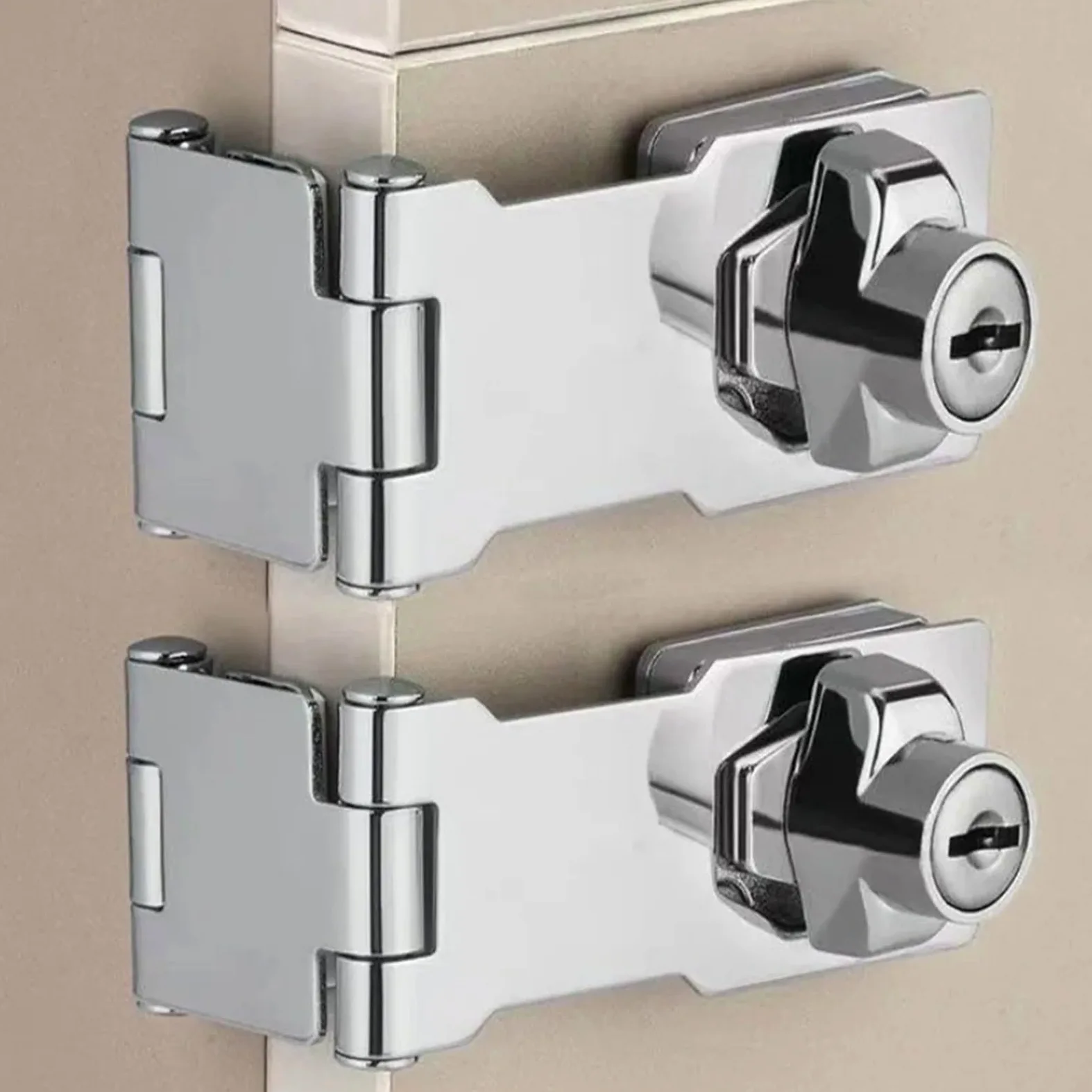Zamek kluczowy, 3-częściowe zszywki z kluczem do szafek 2,5-4 cali(3 inch-3PCS)