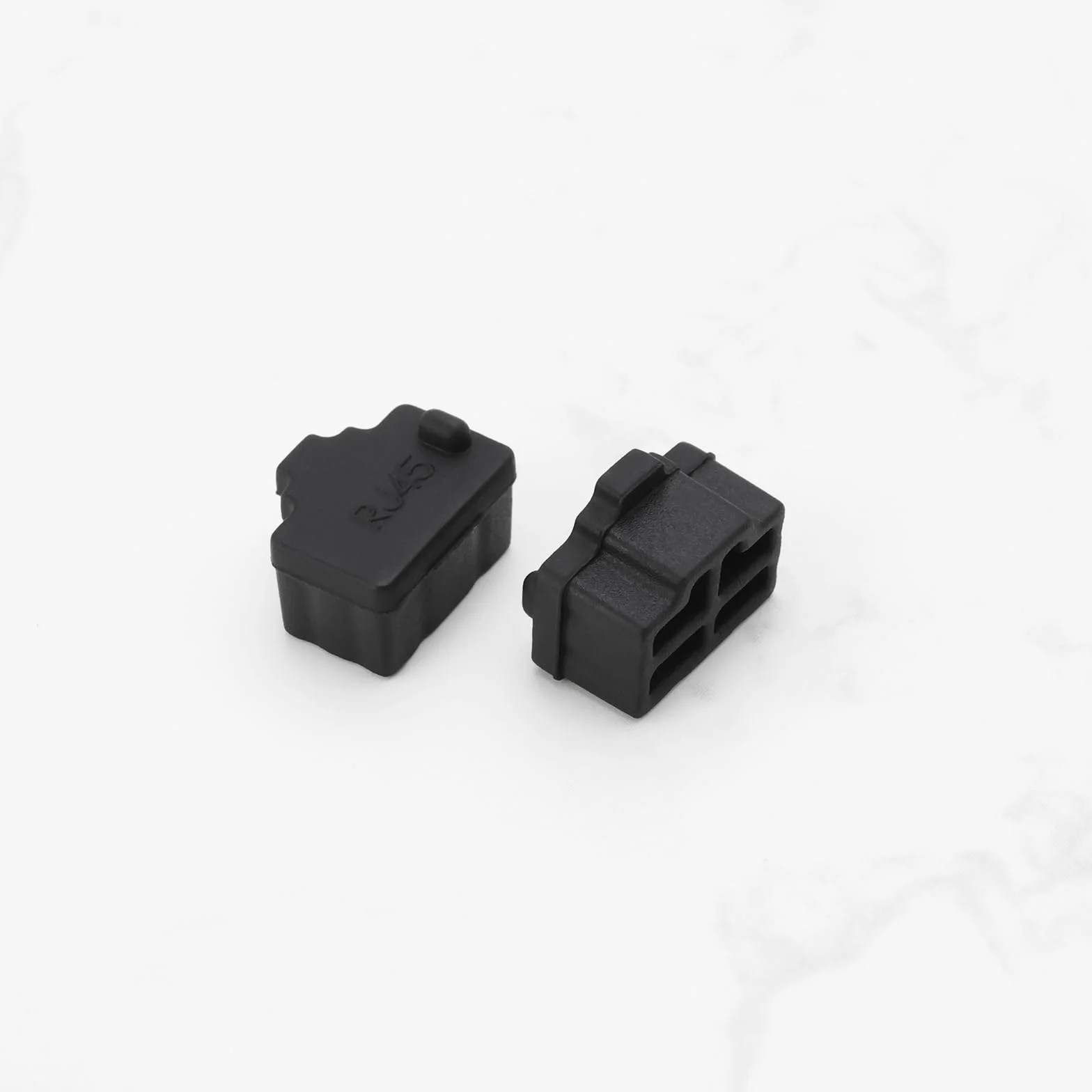 Silikonowe ochraniacze RJ45 kompatybilne z bateriami Pylontech US2000 US3000 US5000 typu B, 10 x 12,5 x 8 mm, czarne