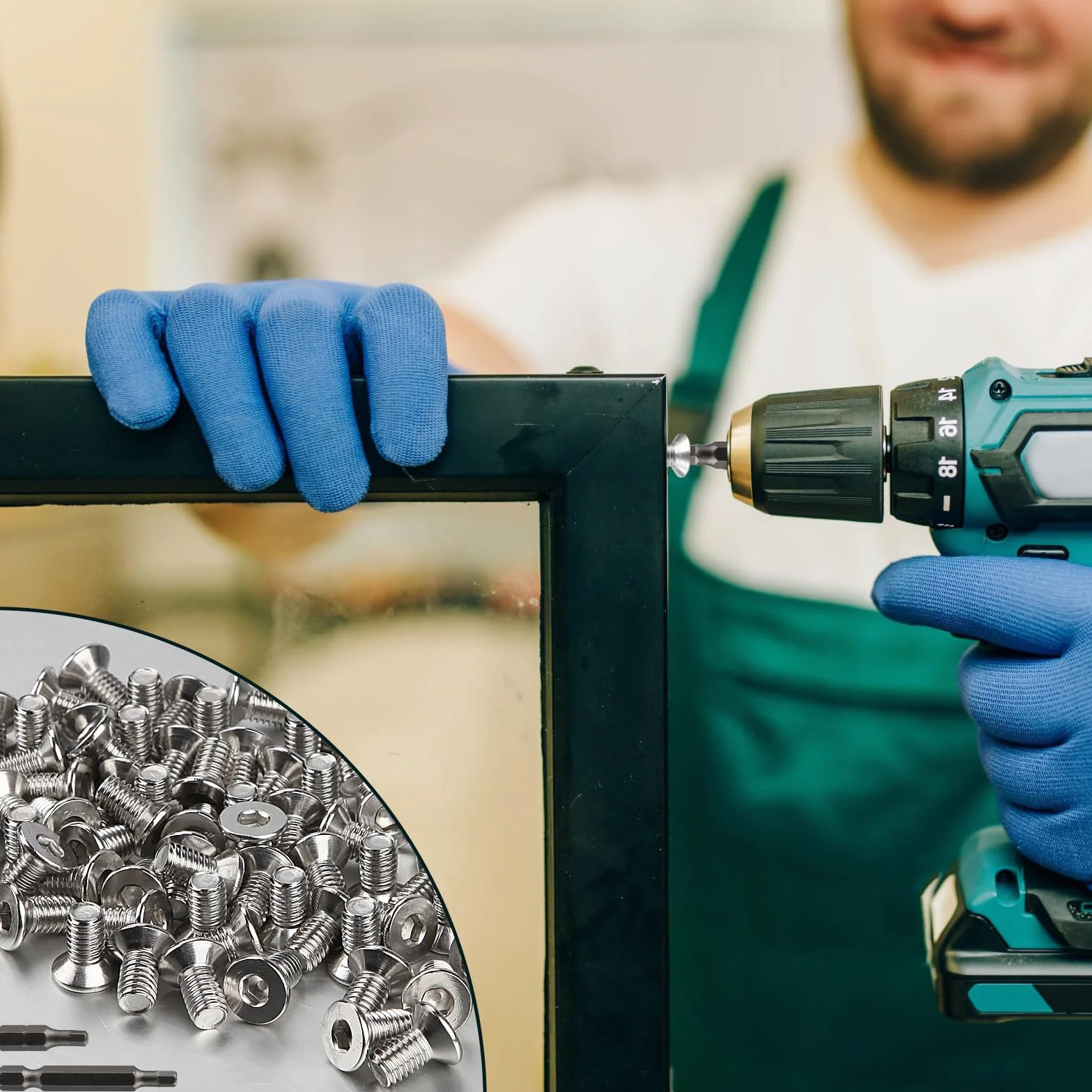 20 szt. śrub z łbem stożkowym ze stali szlachetnej M8 x 30 mm, śruby z łbem sześciokątnym M8 i stali szlachetnej DIN 7991/ISO 10642, śruby z łbem stożkowym, z 2 szt. łbem sześciokątnym (srebrne)