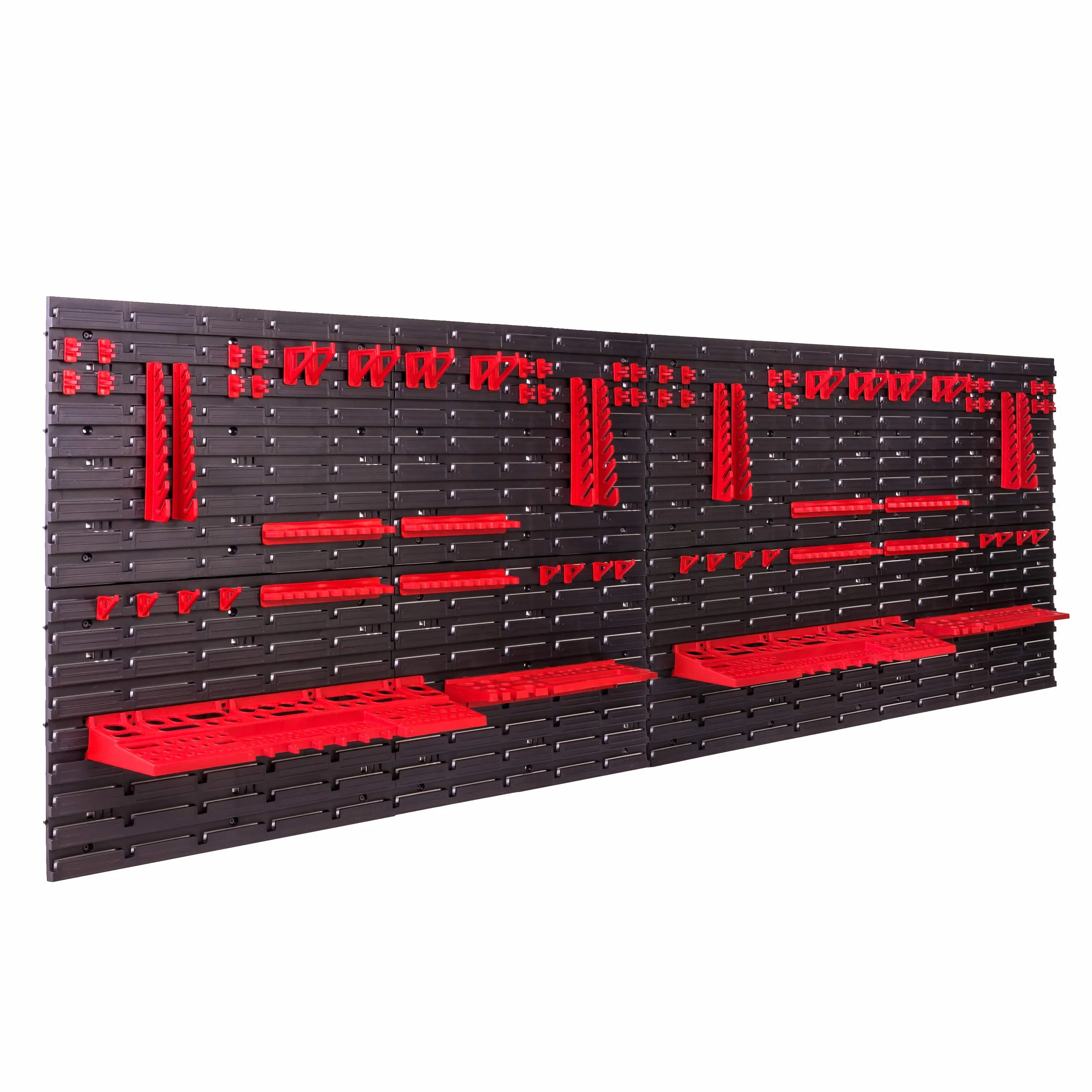 System przechowywania, regał ścienny 230 x 78 cm, uchwyty narzędziowe, regał do przechowywania, bardzo mocne płyty ścienne, możliwość rozbudowy, regał warsztatowy, magazynowy