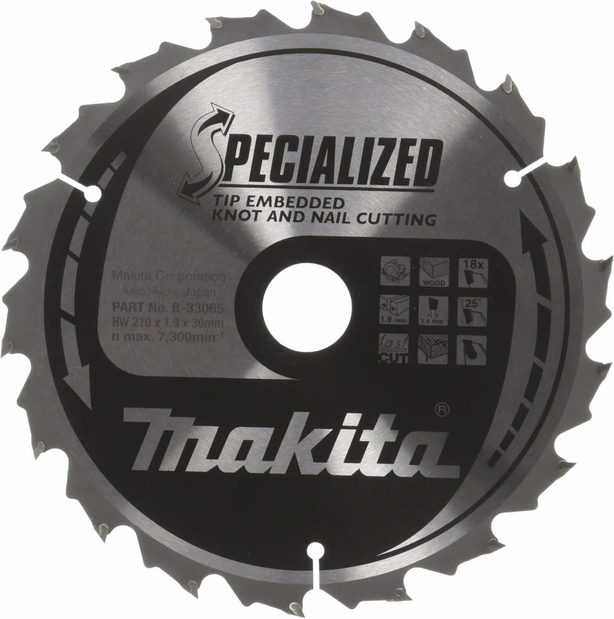 Makita B-33065 SPECIALIZED brzeszczot 210 x 30 x 18Z