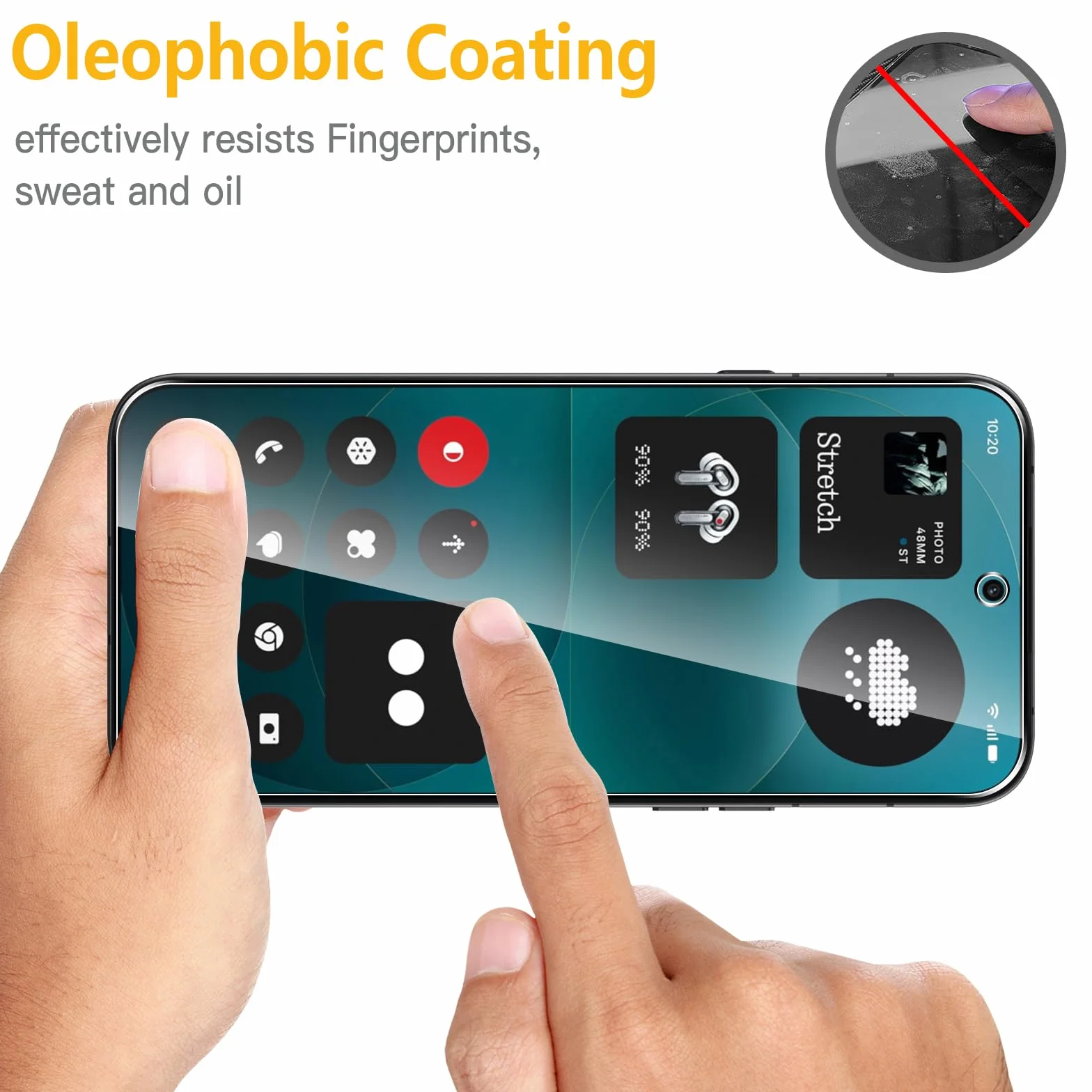 WFTE [2 sztuki folii ochronnej do Nothing Phone (4a) Pro 5G szkło pancerne folia szklana twardość 9H, odporna na zarysowania, odporna na pęcherzyki powietrza, folia ochronna na ekran, szkło pancerne