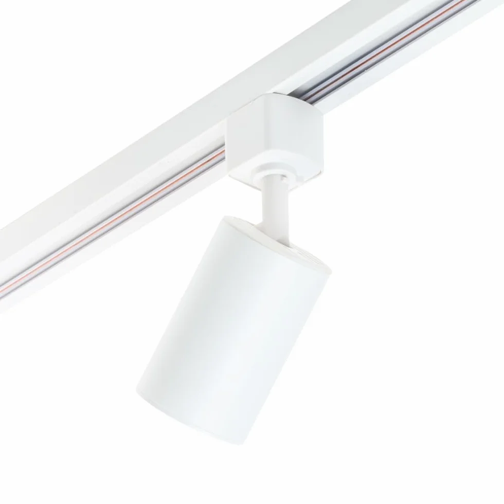 Focus III – 1-fazowe oświetlenie szyny GU10-100 cm, kształt litery I, z 3 punktami, system szyn w kolorze białym, łatwa instalacja, wydajne oświetlenie LED, nadaje się do czystego i atmosferycznego
