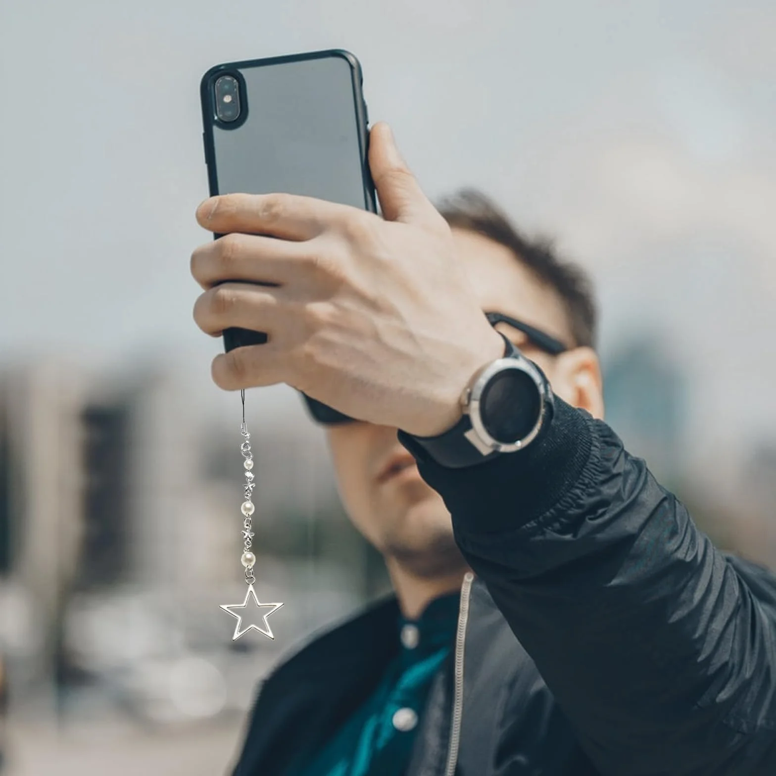 Yamobi łańcuchy telefoniczne Y2K Charms do torebek breloczki z perłami akcesoria do telefonu