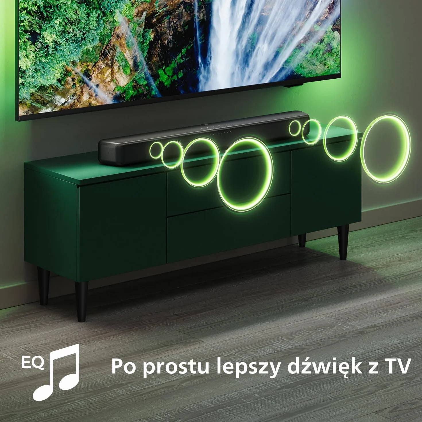 Philips TAB5109 Soundbar 2.0 120 W DTS Virtual X Bluetooth 5.4 HDMI ARC Ciemnoszary