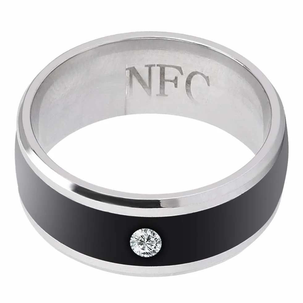 Smart Ring Universal Wasserdicht Keine Gebühr Wearable Device für Mobiltelefon Größe 8