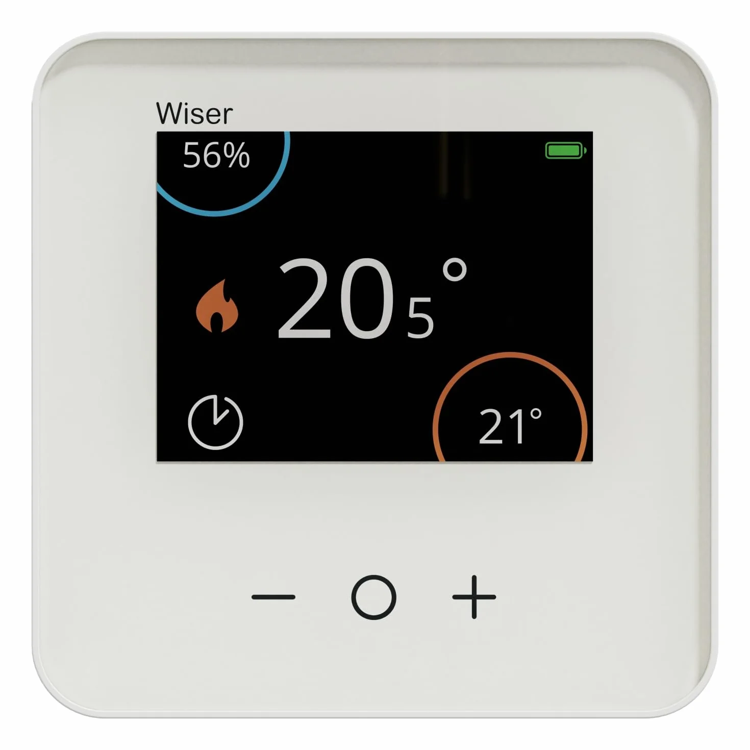 Schneider Electric Wiser połączony termostat pokojowy Zigbee 2,4GHz 76x76x25 mm Biały CCTFR6400