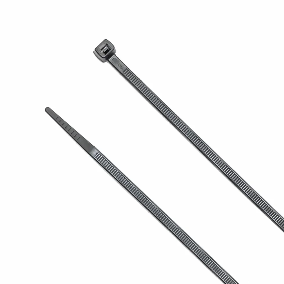 ZipTie.com Zestaw 100 uniwersalnych opasek kablowych Czarny 27,9 cm Wytrzymałość na rozciąganie 34 kg