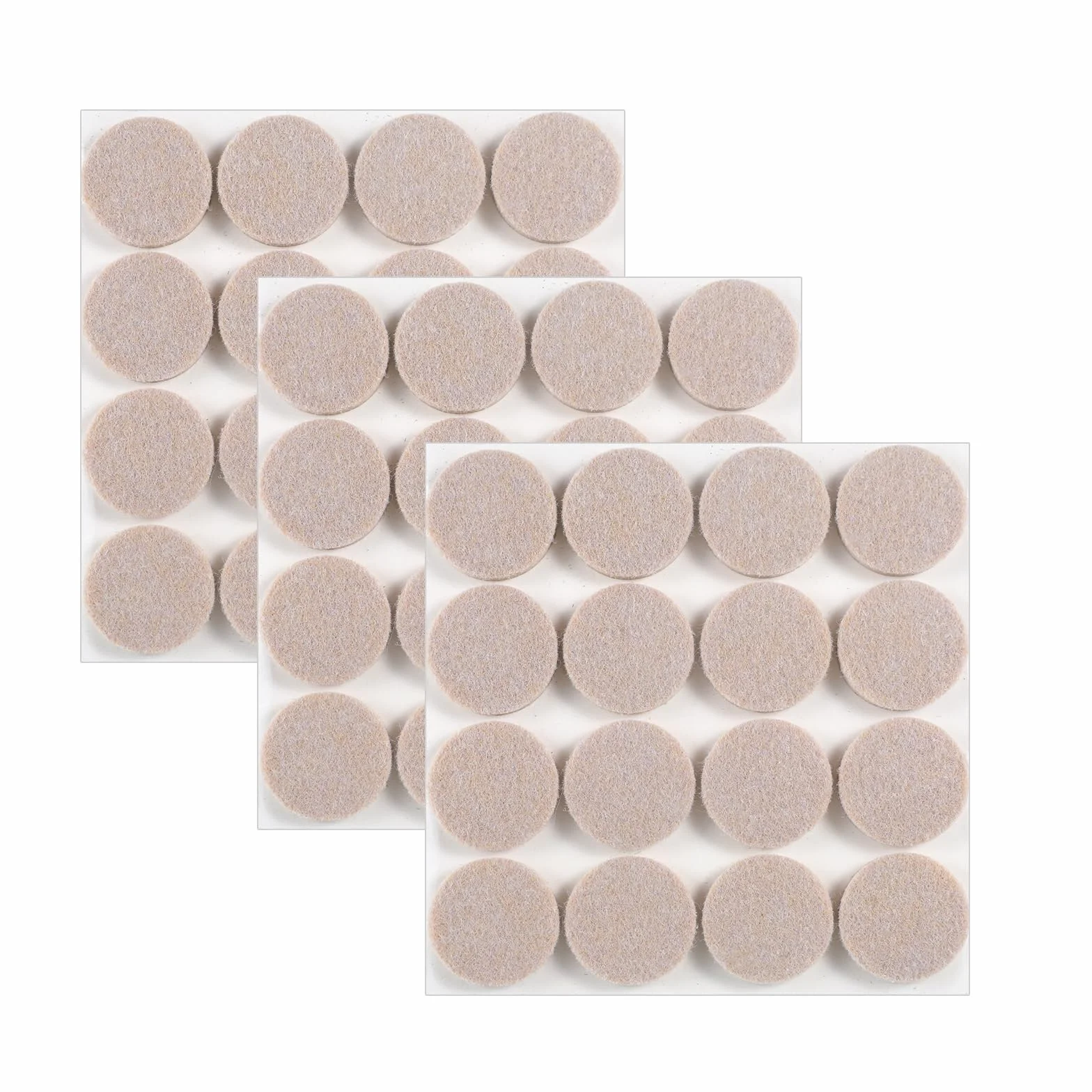 48 sztuk podkładki filcowe samoprzylepne 30mm podkładki filcowe na krzesła, podkładki pod meble 5mm grubości na nogi meblowe, nogi krzeseł, do ochrony podłóg z twardego drewna (Beige, 30mm)