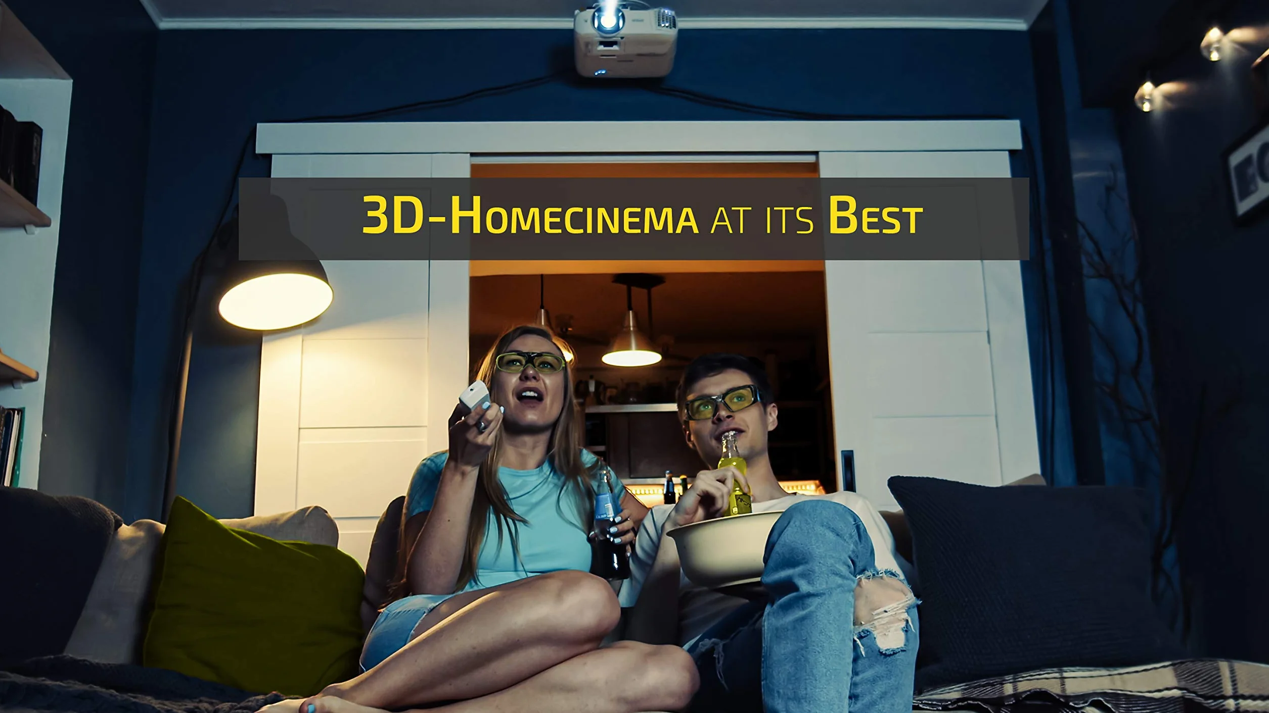 2 x Hi-SHOCK BT/RF Pro Black Diamond | okulary 3D Bluetooth do projektorów 3D TV i 3D-RF firmy Sony, Epson, Jvc, Samsung, Panasonic [okulary migawki | 120 Hz | ładowane | 39 g | Bluetooth/rf]