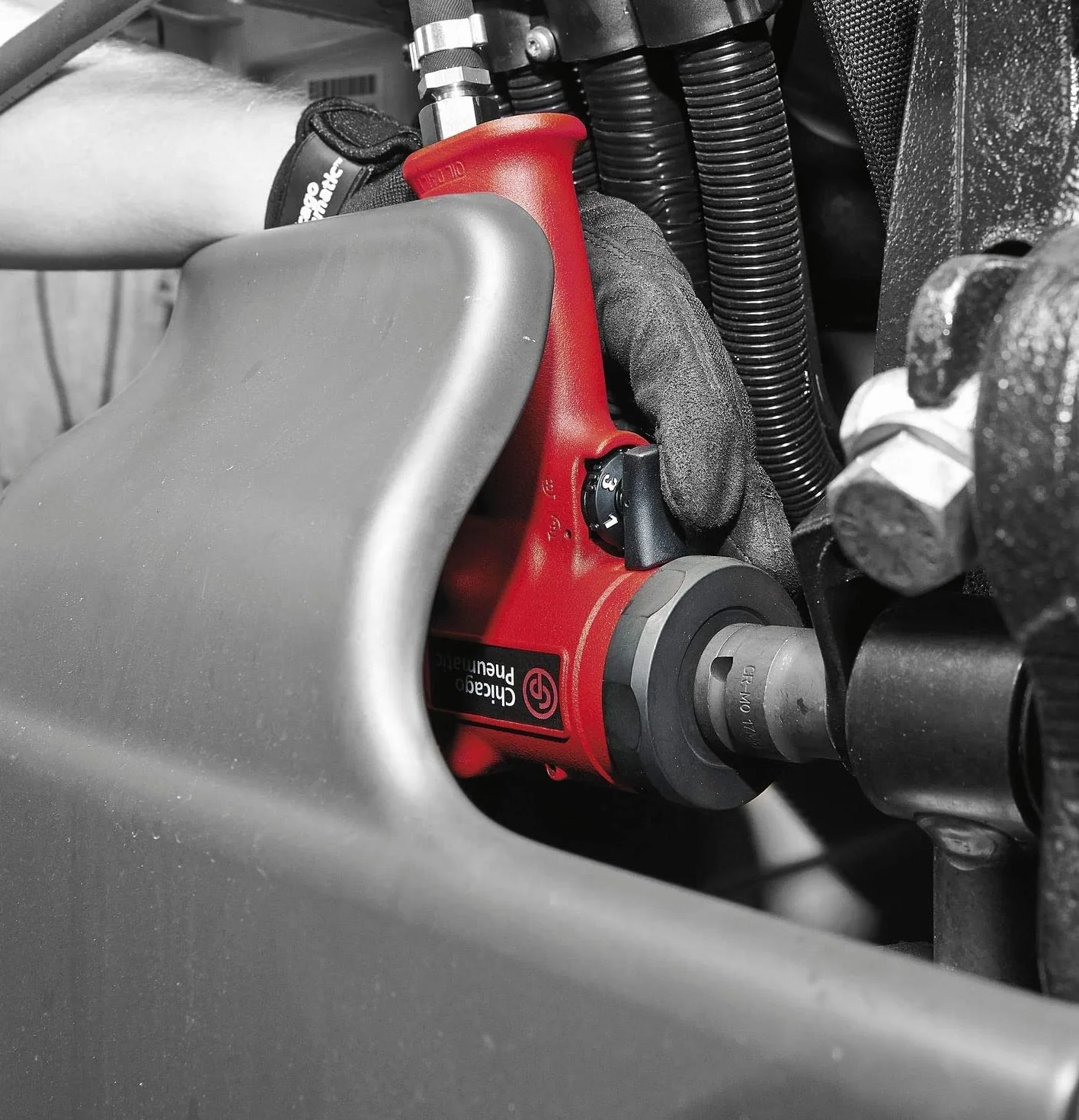Chicago Pneumatic CP7732 Ultra Compact 1/2-calowy klucz udarowy, czerwony