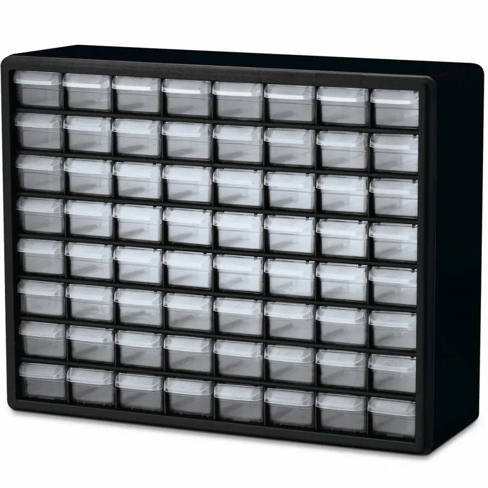 Akro-Mils 10164 64 plastikowa szafka z szufladami czarna