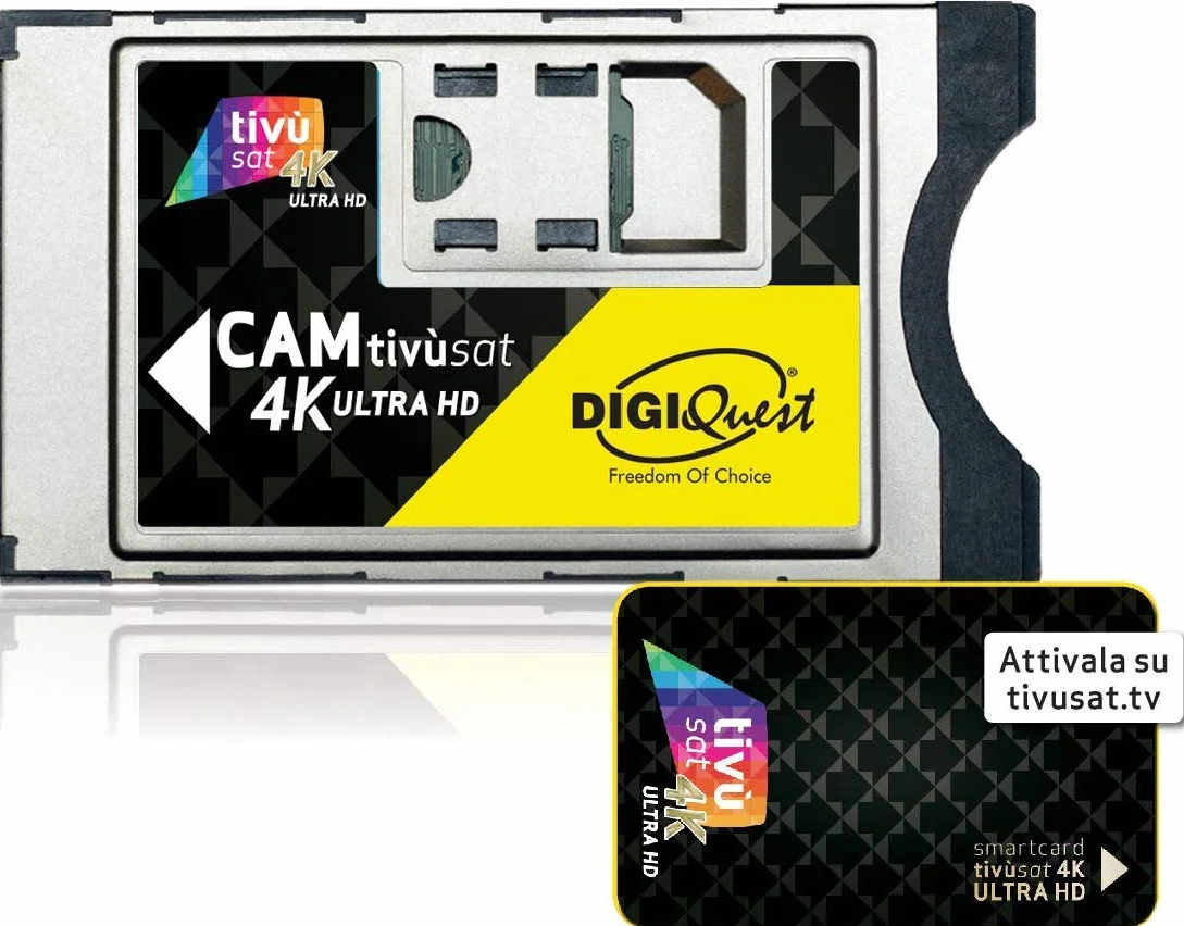 TIVUSAT SmarCam 4K Ultra HD CI+ moduł z kartą Smart Card TiVu
