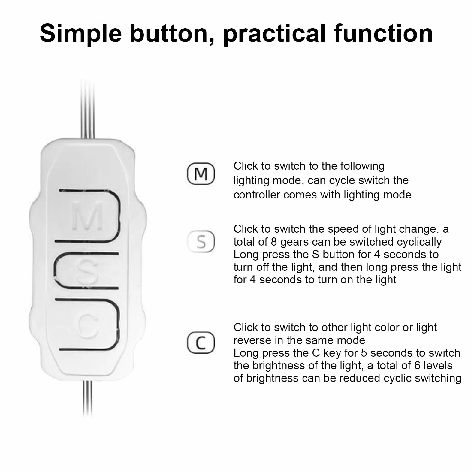 Kontroler ARGB 5V 3-pin SATA, Pilot do wentylatorów PC Chłodnice DIY (WHITE)