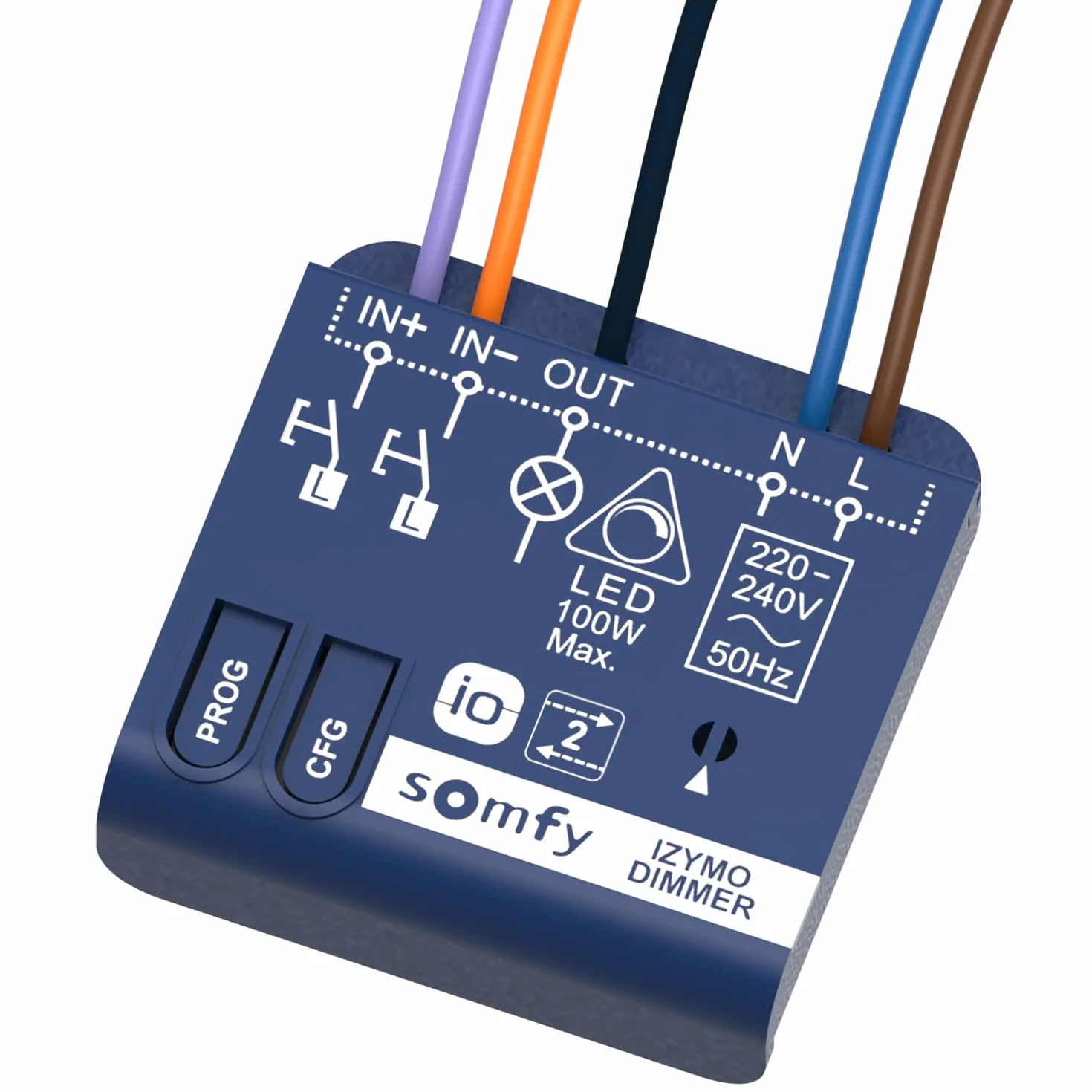 Somfy oświetlenie mikro-odbiornik Izymo Dimming IO-HomeControl kompatybilny z Tahoma