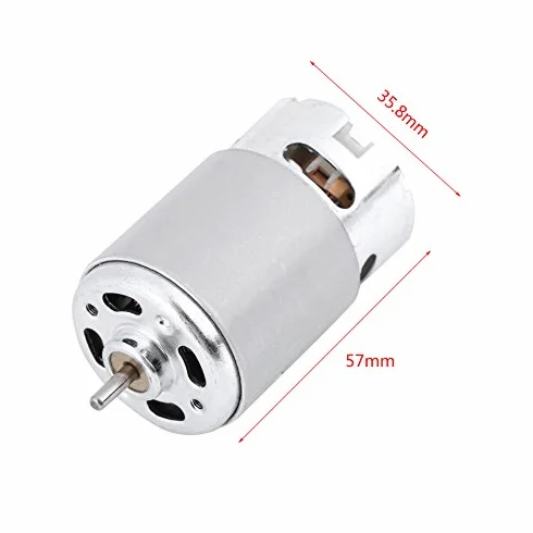 Silnik elektryczny, RS-550 Micro DC 12-24 V silnik szczotkowy 22000 obr./min do różnych bezprzewodowych elektrycznych wiertarek ręcznych, sprzęt automatyki biurowej, śrubokręt elektryczny