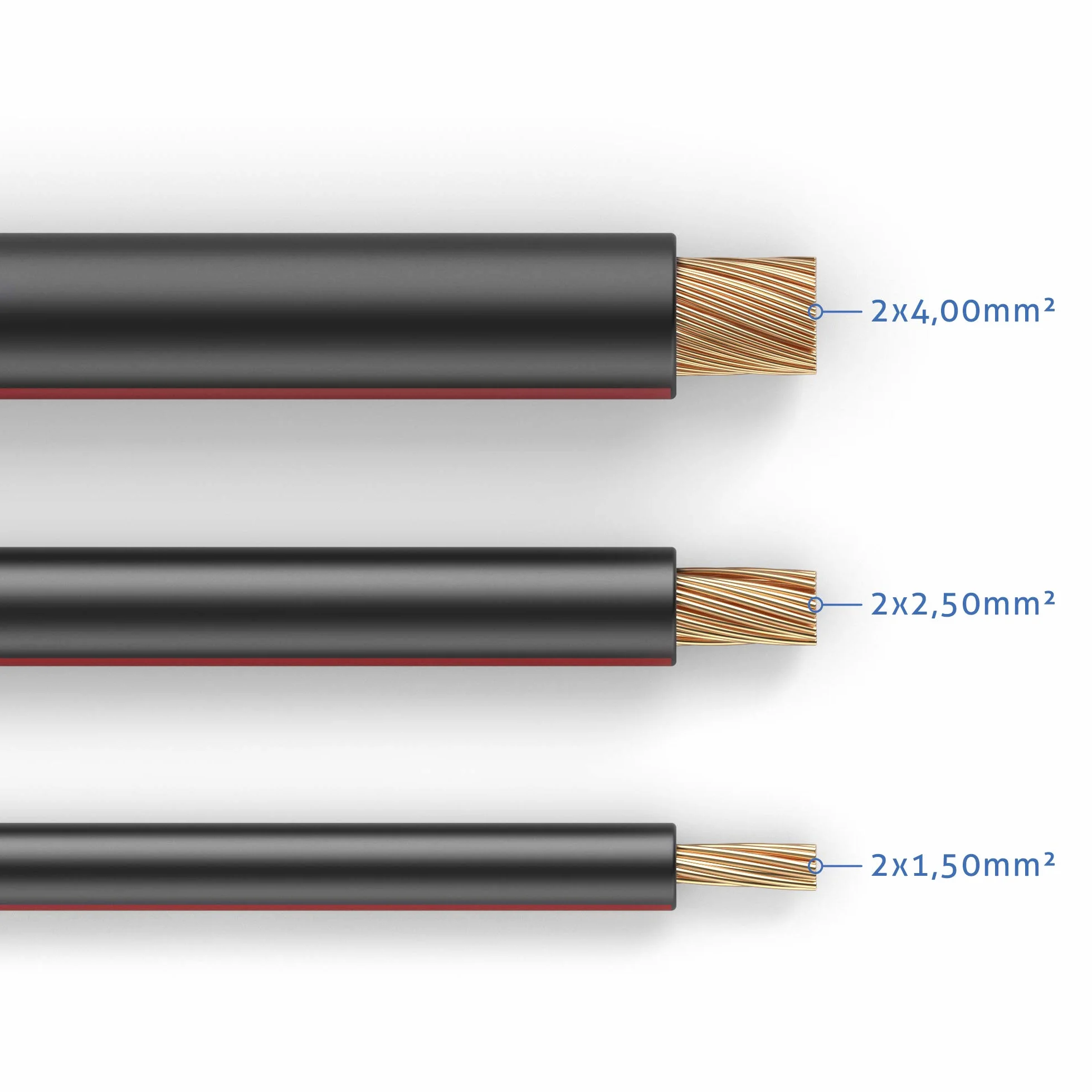 PureLink Kabel głośnikowy OFC 2 x 4,00 mm² 0,20 mm, 15,0 m, kabel miedziany z czystej miedzi do głośnika HiFi głośników subwoofera, kabel audio z oznaczeniem polaryzacji, czarny