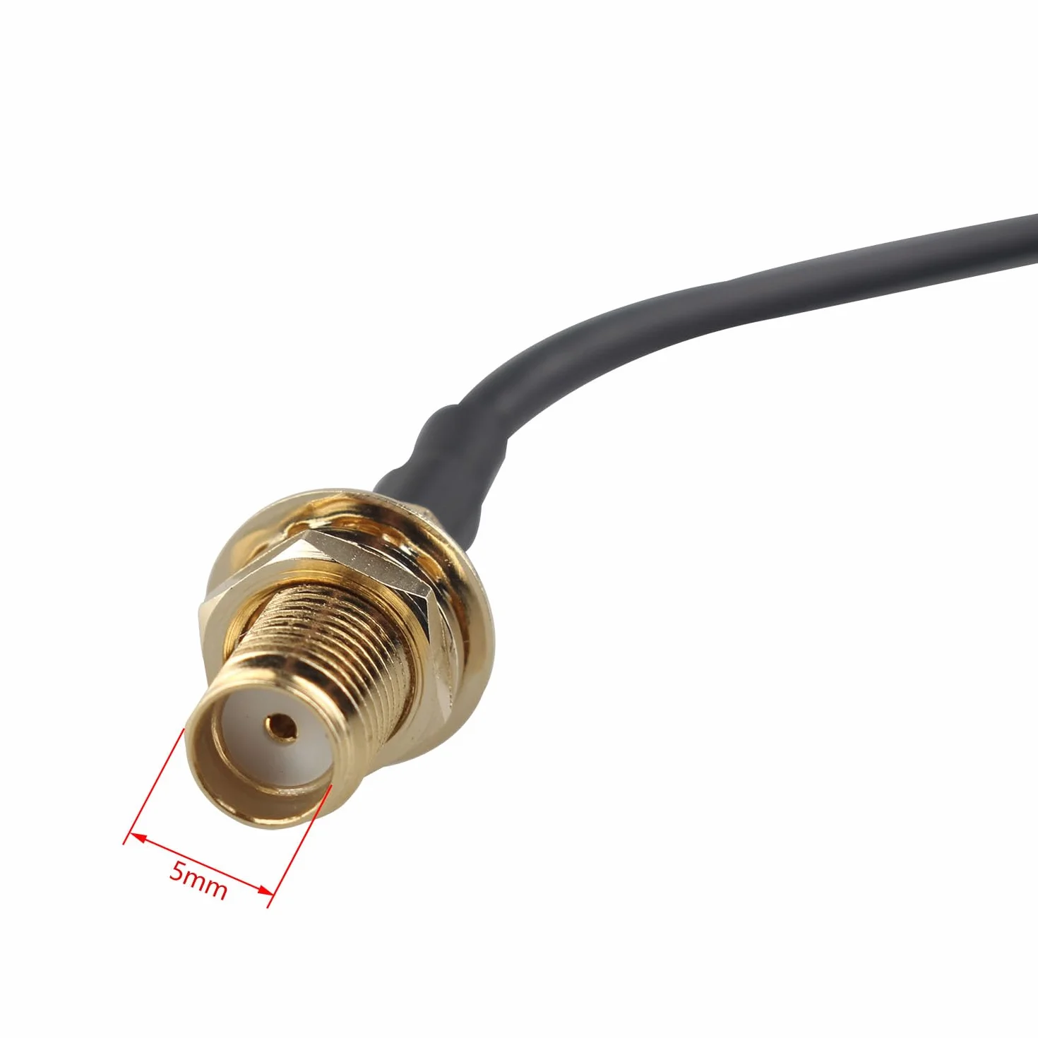 Kabel SMA na TS9 4G LTE antena adapter kątowy RG174 15 cm