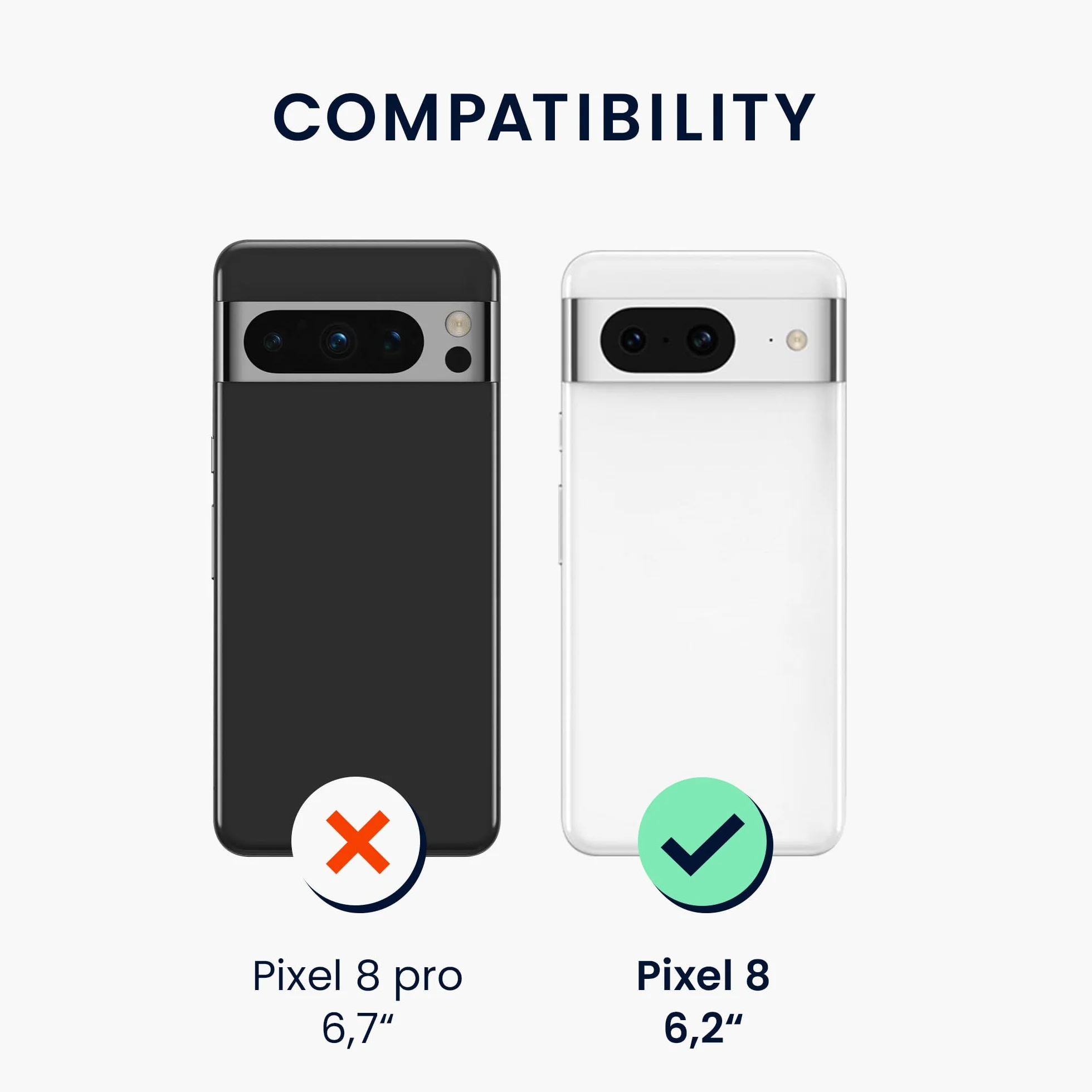 kwmobile Etui do Google Pixel 8 Silikonowe Niebieski Bezprzewodowe Ładowanie