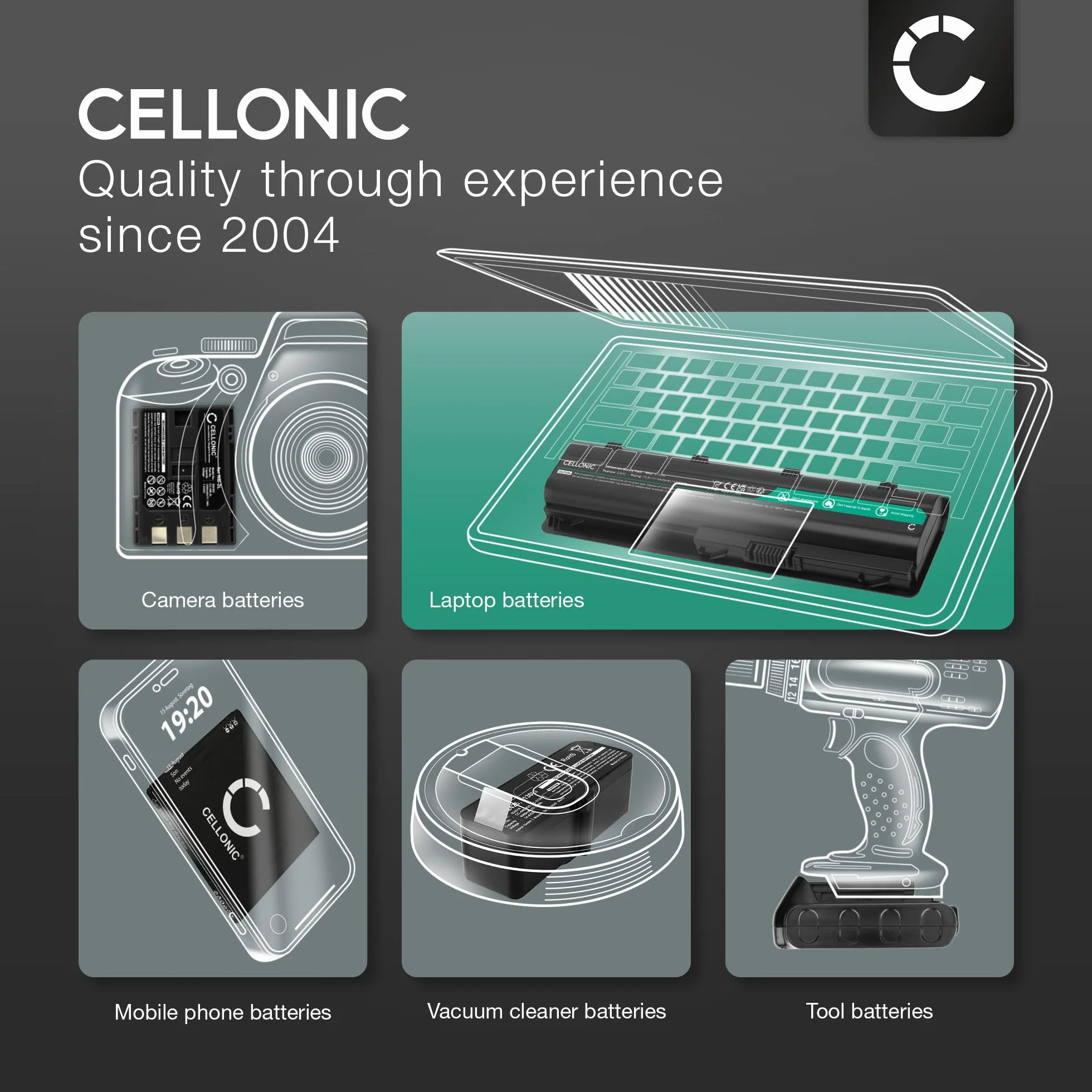CELLONIC Bateria zamienna do Garmin Venu Sq Music 200mAh 3,87 V