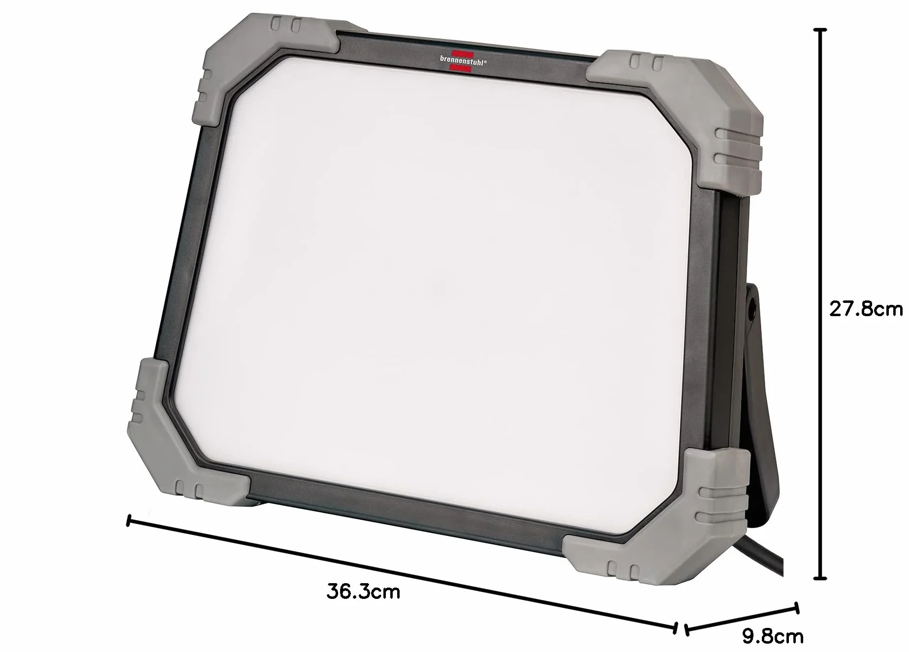 Brennenstuhl Reflektor budowlany LED DINORA 5050 / reflektor roboczy LED 45 W do stałego użytku na zewnątrz IP65 (5100 lm, 5 m kabel RN, obudowa odporna na pęknięcia i uderzenia z tworzywa sztucznego)
