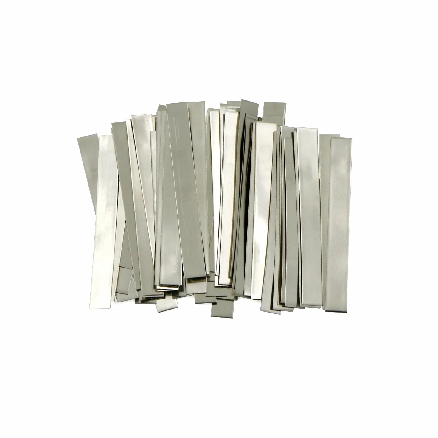 U.S. Solid Pasek z czystego niklu – 0,15 x 6 x 50 mm 99,6% niklu do baterii litowej o dużej pojemności, akumulatora litowo-jonowego NiMh i NiCd bateria i spawanie punktowe, 50 liczeń
