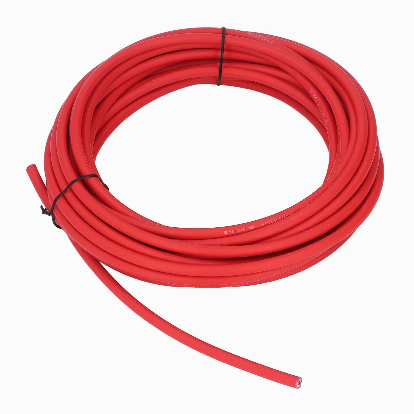 Przewód Panelu Słonecznego Kabel PV 6 mm² Miedź Cynowana XLPE Dwuwarstwowa Izolacja Odporność na korozję w Wysokich i Niskich Temperaturach Znamionowych 1500 V dla Falownika Panelu