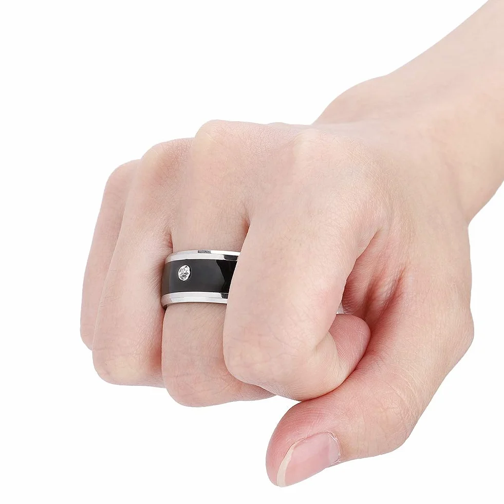 Smart Ring Universal Wasserdicht Keine Gebühr Wearable Device für Mobiltelefon Größe 8