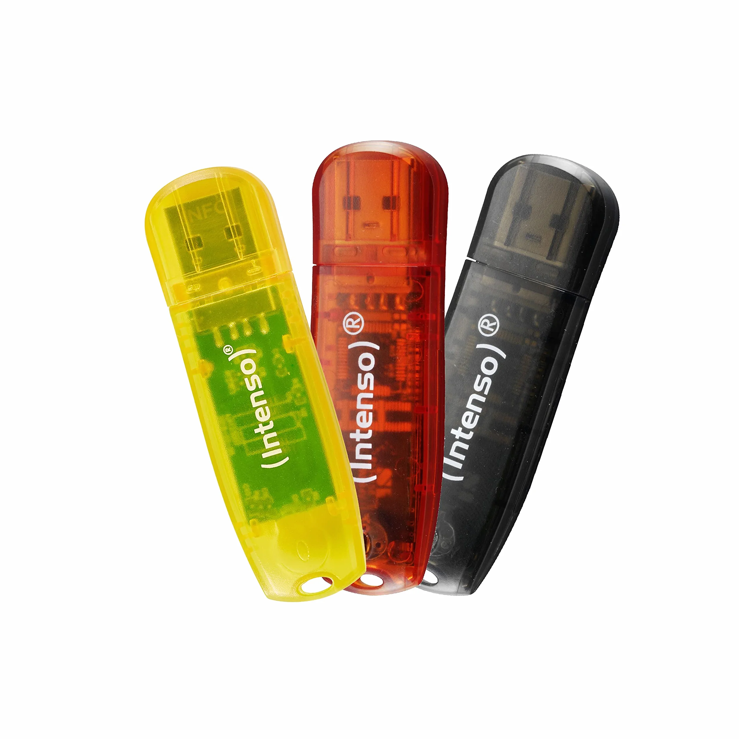 Intenso Rainbow Line 3 x 32 GB pamięć USB 2.0, żółta, czerwona i czarna