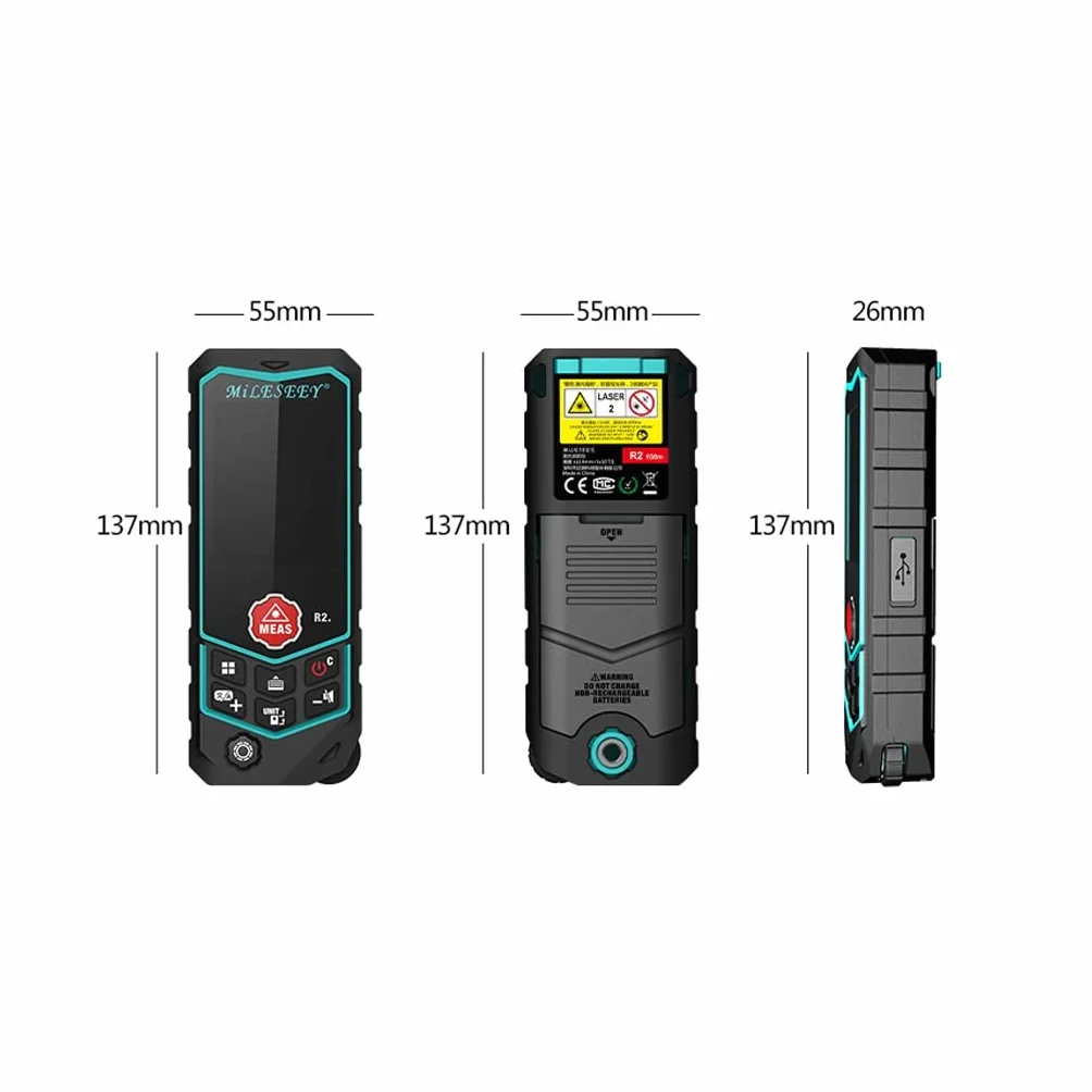 Laser Rangefinder Handheld Pomiar pomiaru pomieszczenia pomieszczenia wewnętrznego i zewnętrznego władcy władcy elektronicznej linijki laserowej (Size : 70 meters)