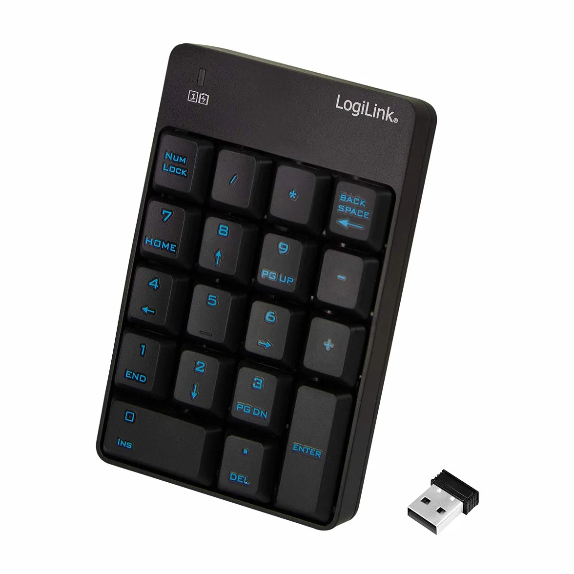 Logilink ID0120 Keypad, Czarny, 8 x 12 x 2 cm