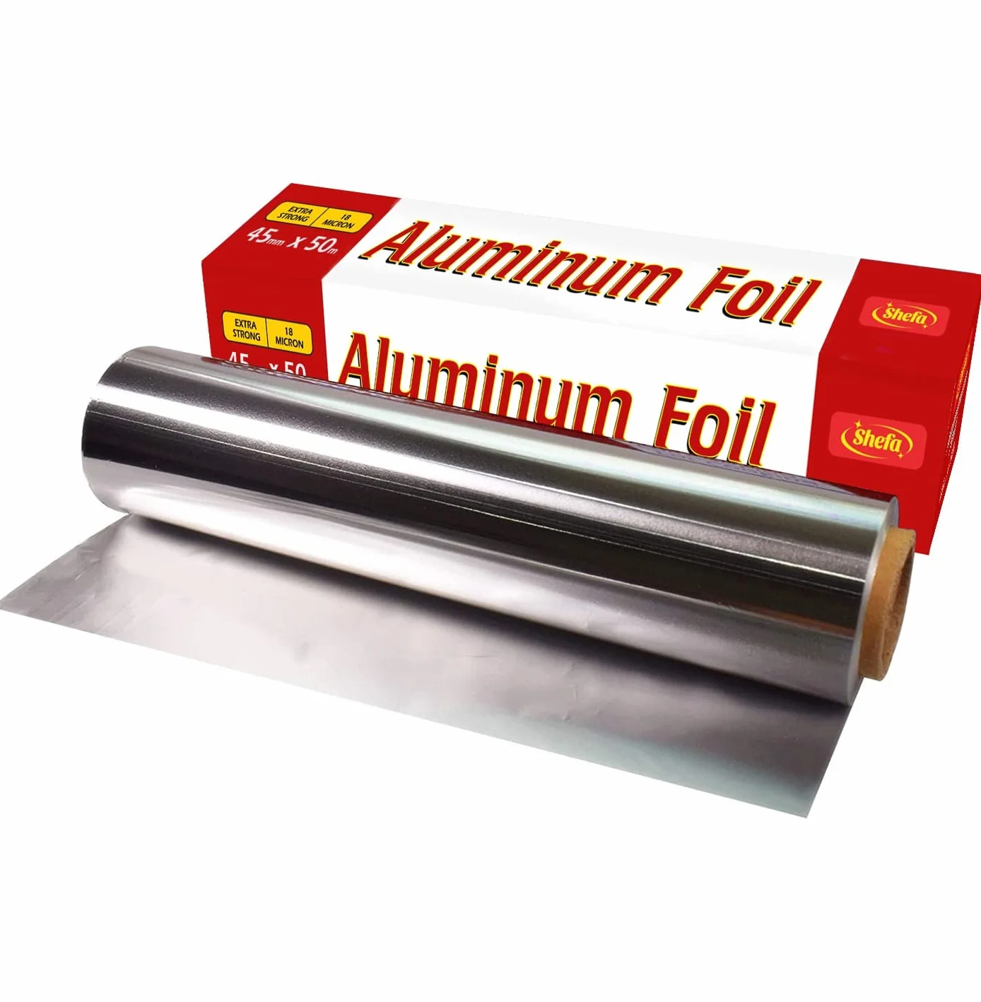 Shefa Rolka folii aluminiowej 45 cm x 50 metrów 18 mikronów