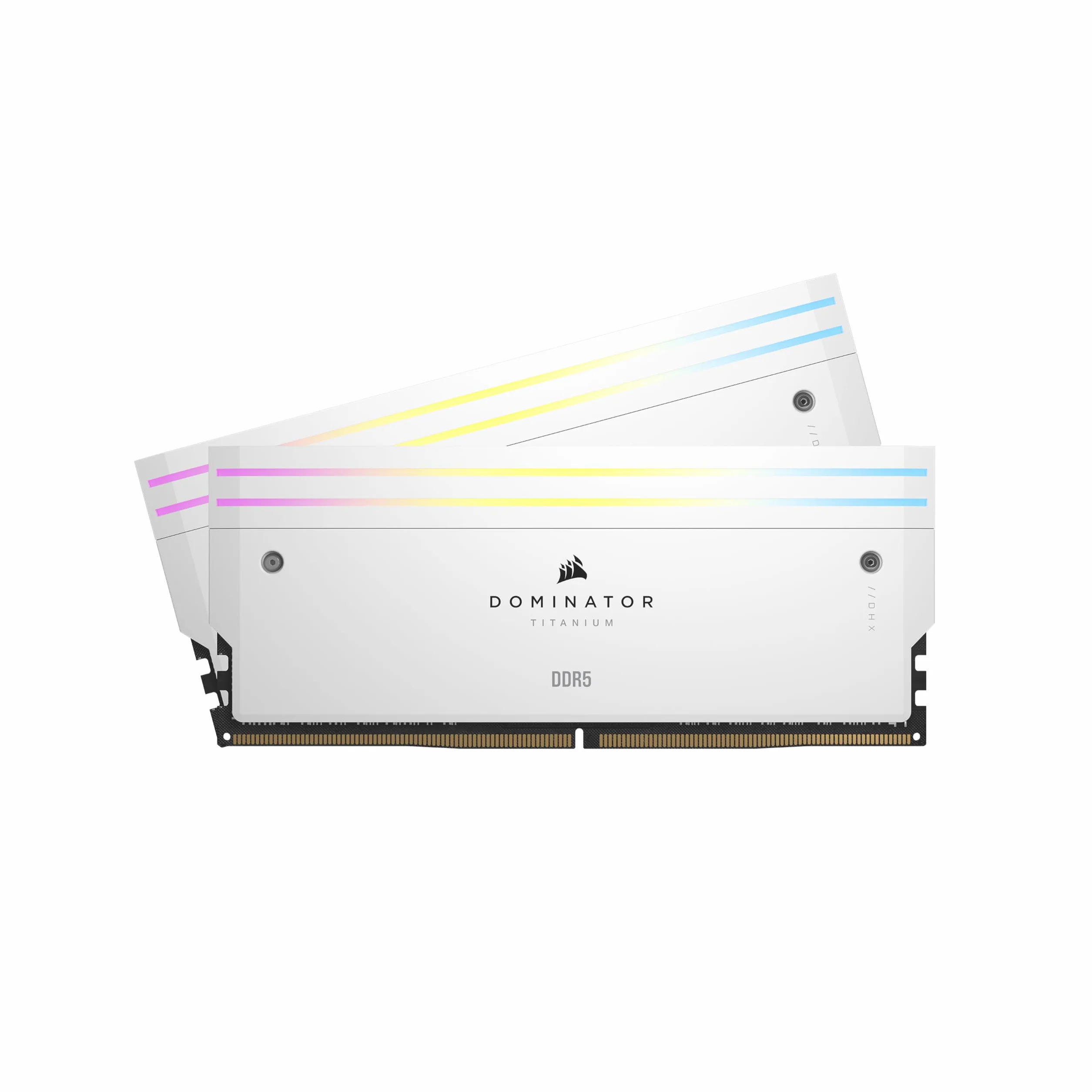 CORSAIR DOMINATOR TITANIUM RGB DDR5 RAM 32GB (2x16GB) DDR5 do 6000MHz CL30 Intel XMP iCUE Kompatybilna Pamięć Komputerowa - Biały (CMP32GX5M2B6000C30W)
