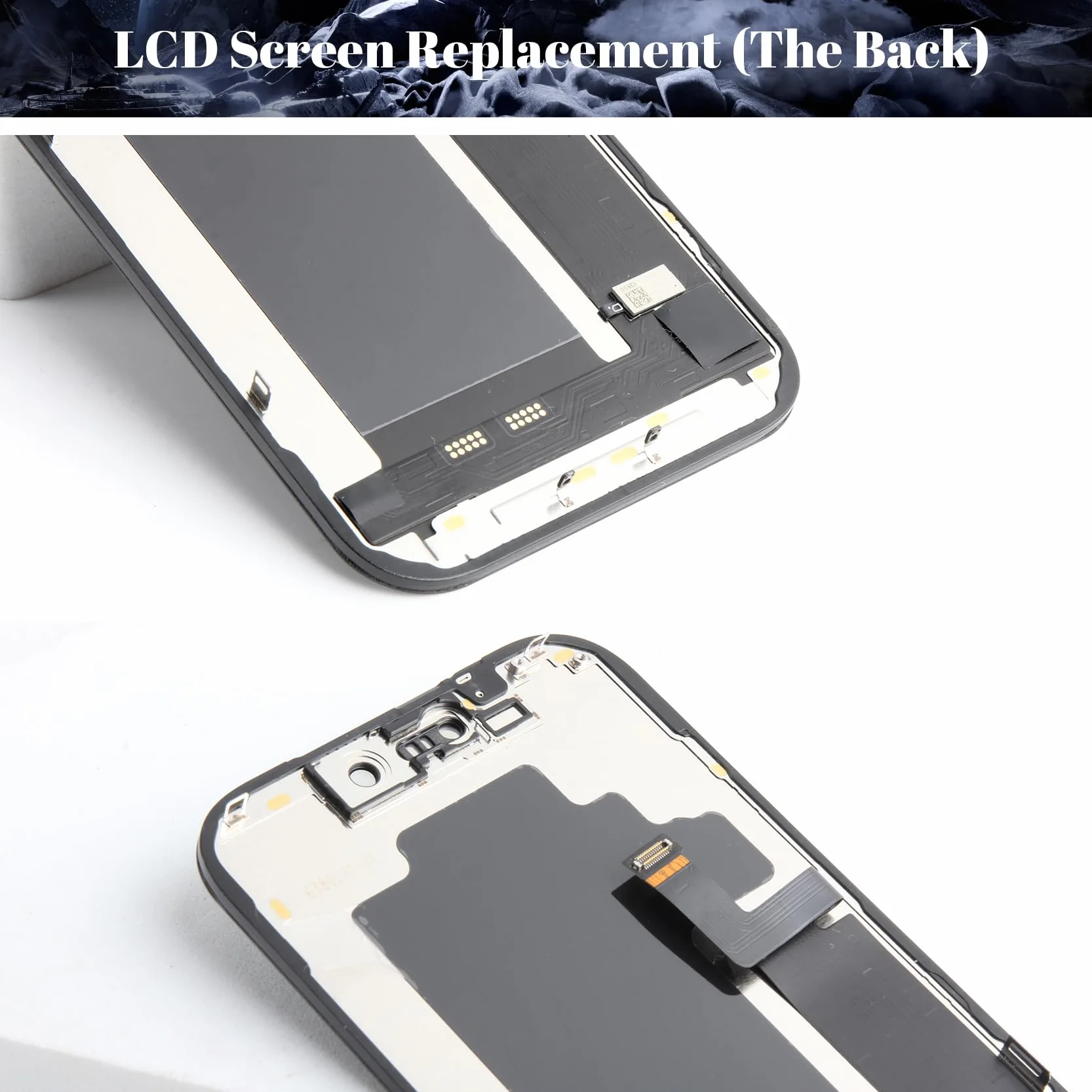 iPhone 17 Pro ekran LCD zamiennik czarny 6,7-calowy wyświetlacz COF Digitizer rama montaż 3D Touch Face ID True Tone HD+ zestaw naprawczy