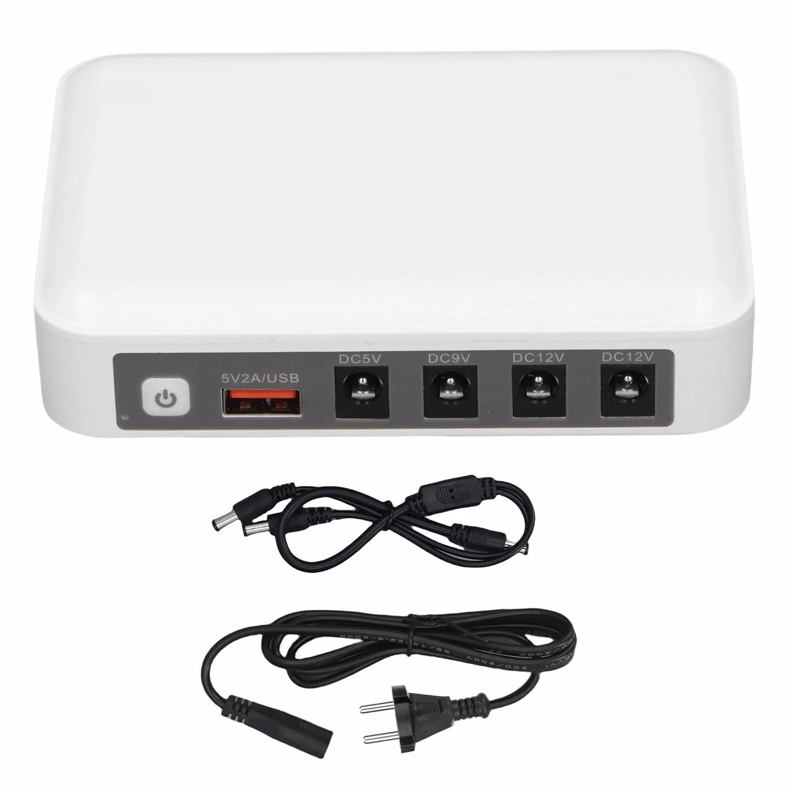 Mini UPS 6000 MAh Duża pojemność DC 5V 9V 12V Wyjście Wiele Strażników Router UPS Modem Backup Modem Bezpieczeństwo Kamera Nieprzepuszczalna Zasilanie (wtyczka UE)