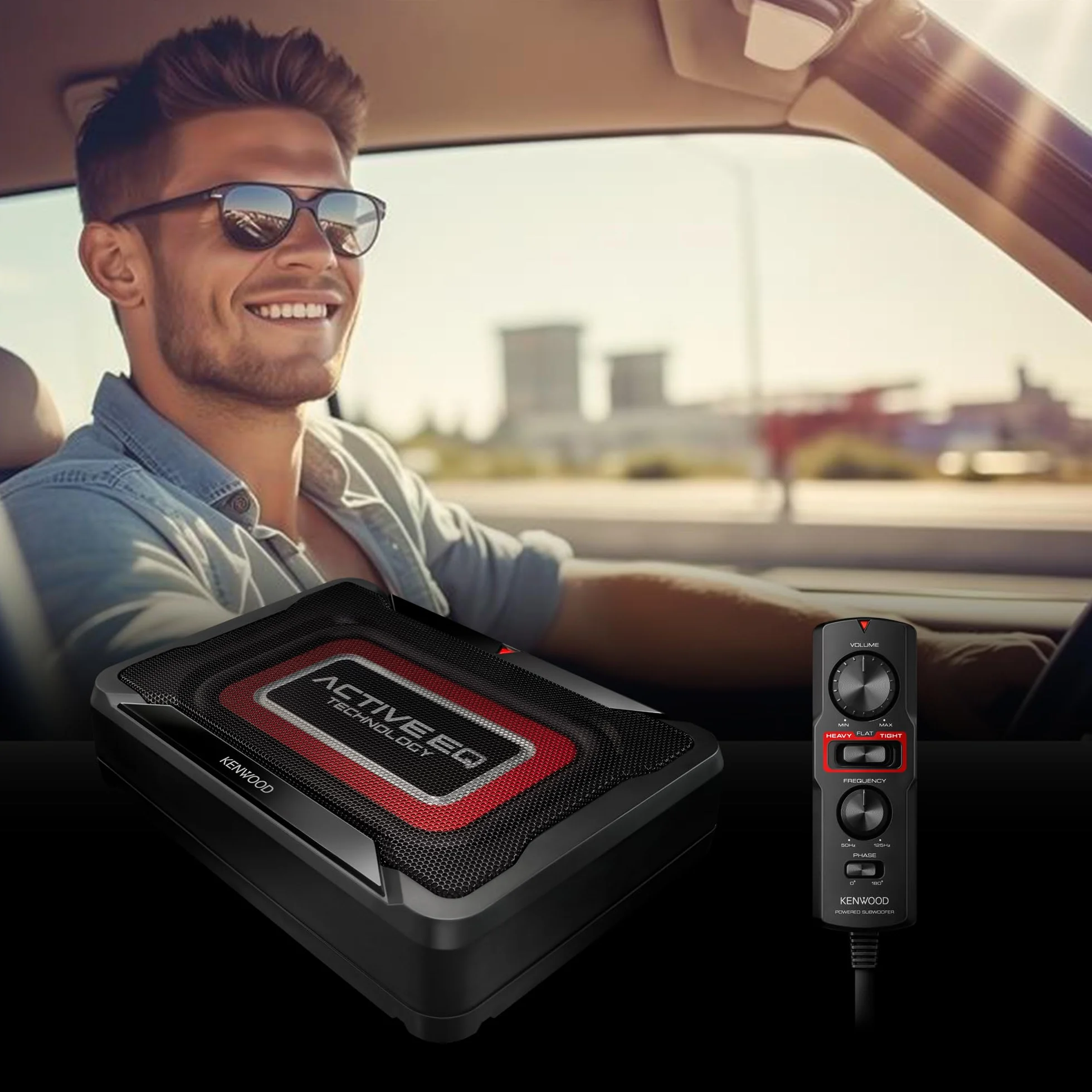 KENWOOD KSC-PSW7EQ subwoofer z mocą